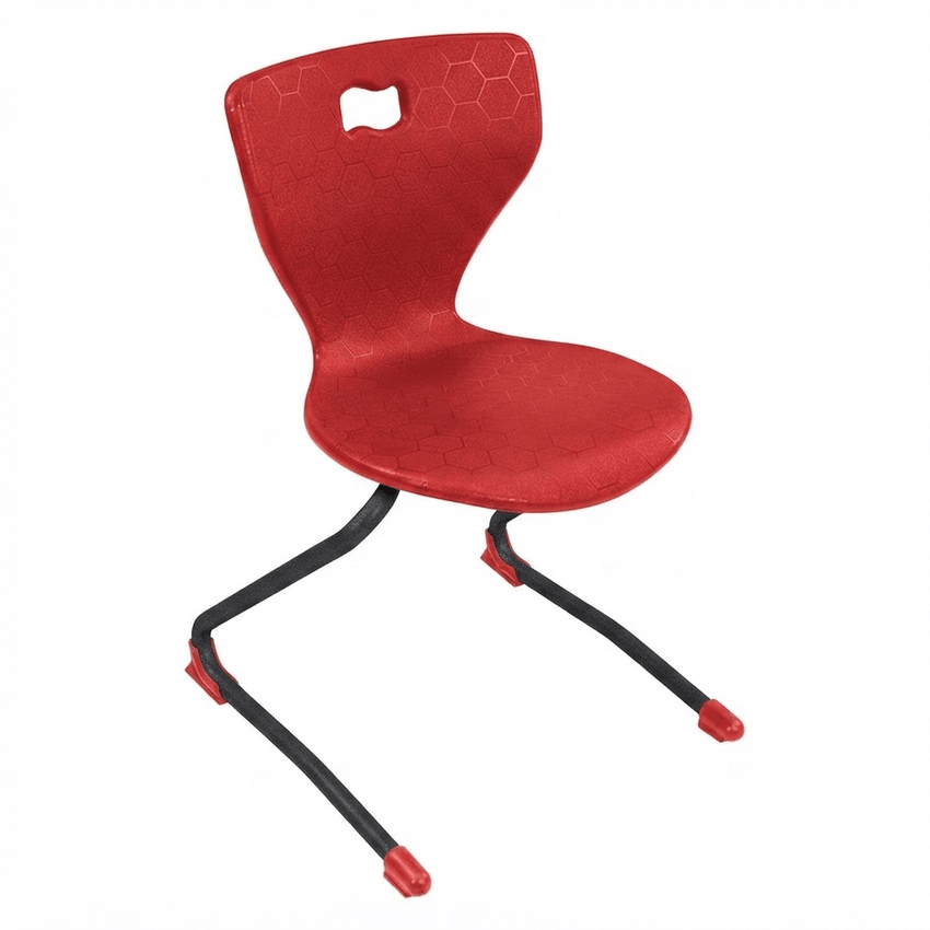 AmTab Ergonomic Engage Sled School Chair for Preschool to 1st Grade - 15"W x 13.75"D x 23.5"H with 12.25" Seat Height (AMT-ErgoEngageChair-1) - SchoolOutlet