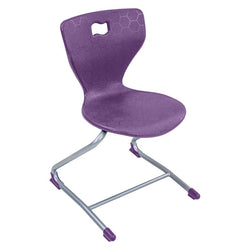 AmTab Ergonomic Engage Sled School Chair for 1st to 4th Grade - 18"W x 17.5"D x 27.5"H with 15" Seat Height (AMT-ErgoEngageChair-3)