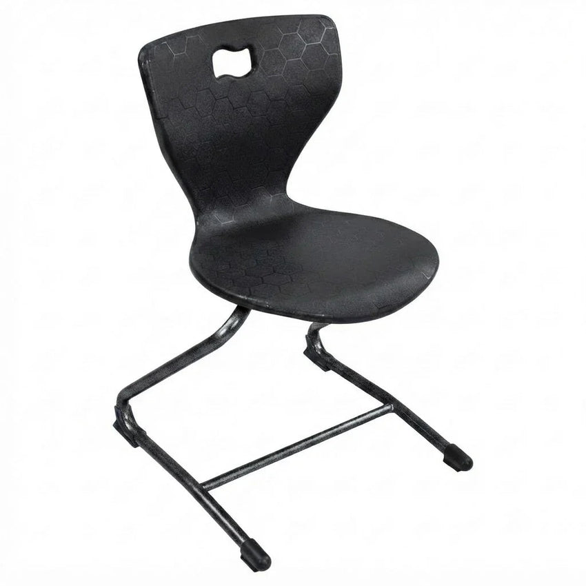 AmTab Ergonomic Engage Sled School Chair for 3rd to 4th Grade - 16.25"W x 16.75"D x 29.25"H with 17" Seat Height (AMT-ErgoEngageChair-4) - SchoolOutlet