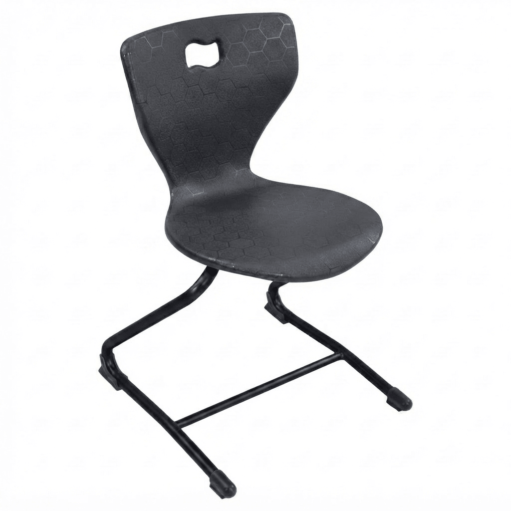 AmTab Ergonomic Engage Sled School Chair for 5th Grade to Adult - 18"W x 19.5"D x 31.25"H with 18" Seat Height (AMT-ErgoEngageChair-6) - SchoolOutlet