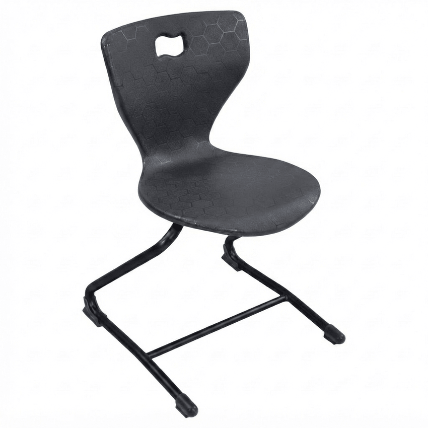 AmTab Ergonomic Engage Sled School Chair for 5th Grade to Adult - 18.75"W x 21.5"D x 33"H with 18.5" Seat Height (AMT-ErgoEngageChair-7) - SchoolOutlet