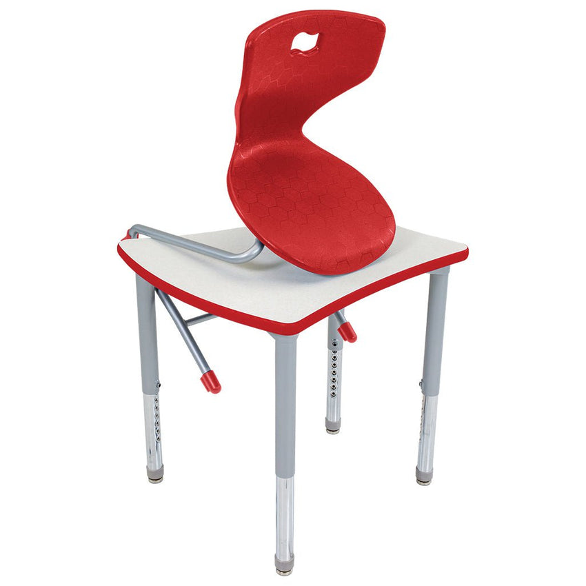 AmTab Ergonomic Engage Sled School Chair for Adult - 21.25"W x 21.75"D x 35.75"H with 20.25" Seat Height (AMT-ErgoEngageChair-8) - SchoolOutlet