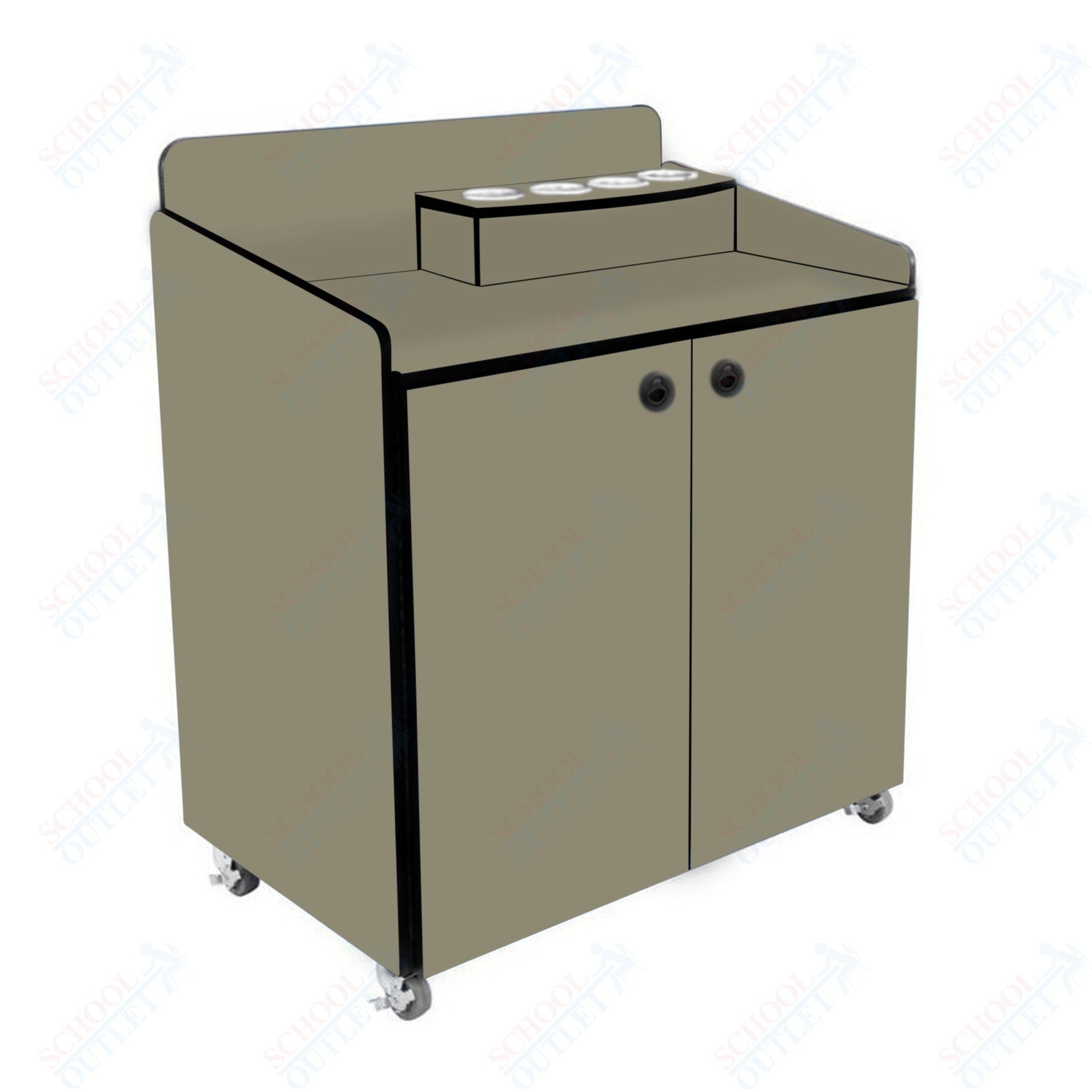 AmTab Heavy - Duty Condiment Cabinets - 36"W x 48"L x 42"H (AMT - HDCC34) - SchoolOutlet
