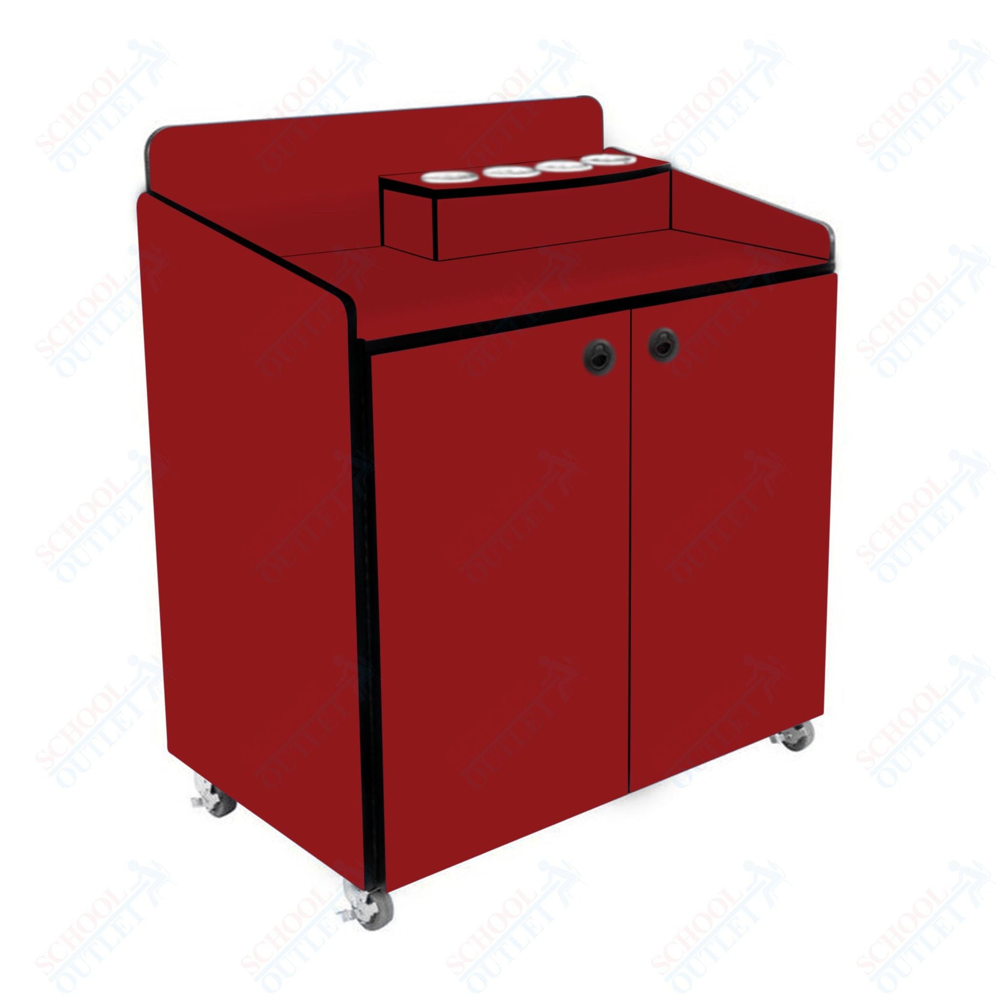AmTab Heavy - Duty Condiment Cabinets - 36"W x 48"L x 42"H (AMT - HDCC34) - SchoolOutlet