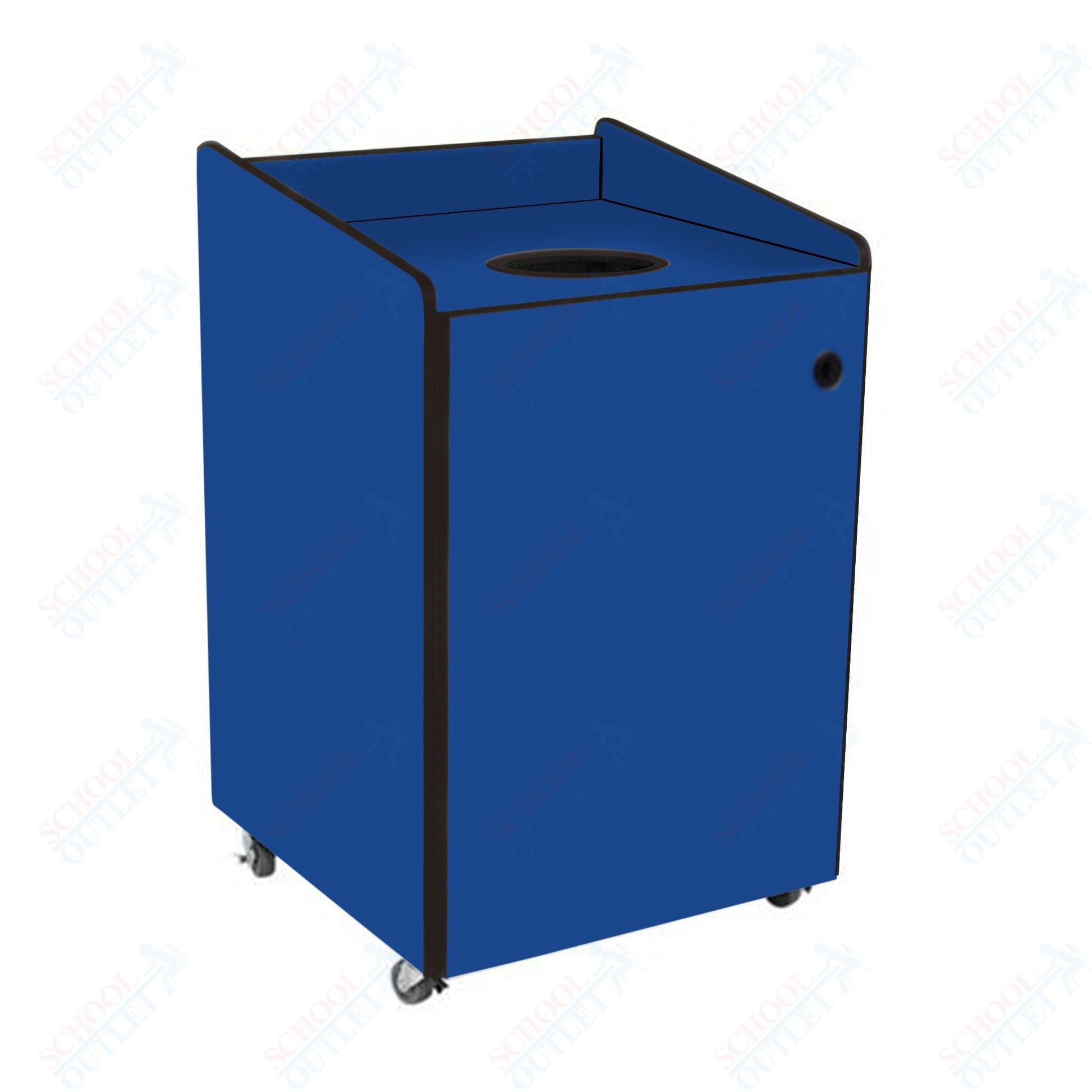 AmTab Heavy - Duty Recycling Receptacle - Applicable for 44 Gallon Cans and Drums - 33"W x 32"L x 46"H (AMT - HDRR44) - SchoolOutlet