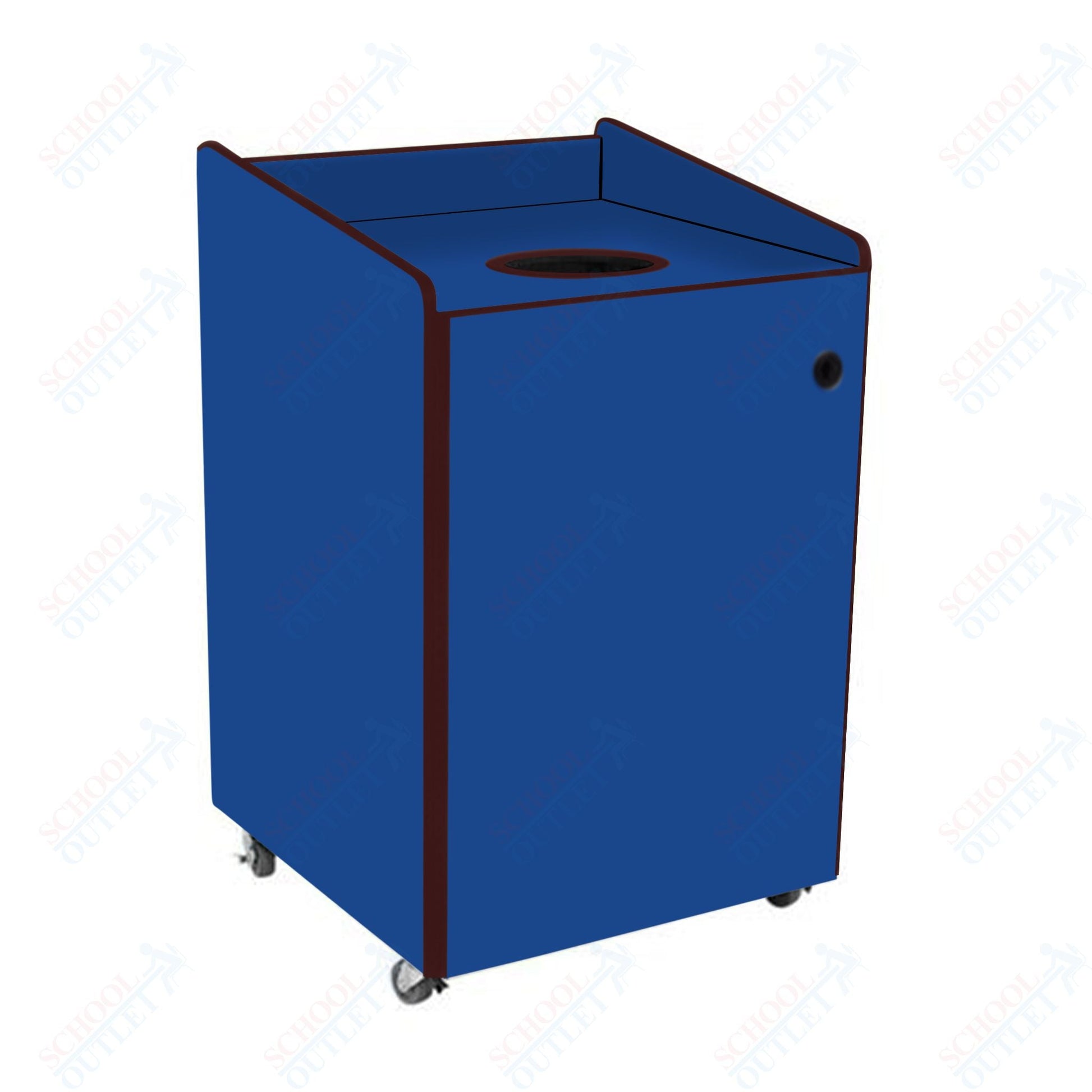 AmTab Heavy - Duty Recycling Receptacle - Applicable for 44 Gallon Cans and Drums - 33"W x 32"L x 46"H (AMT - HDRR44) - SchoolOutlet