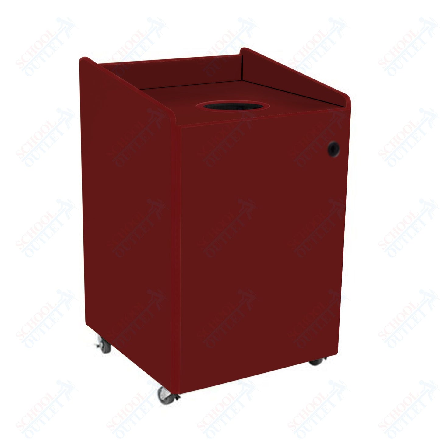 AmTab Heavy - Duty Recycling Receptacle - Applicable for 44 Gallon Cans and Drums - 33"W x 32"L x 46"H (AMT - HDRR44) - SchoolOutlet