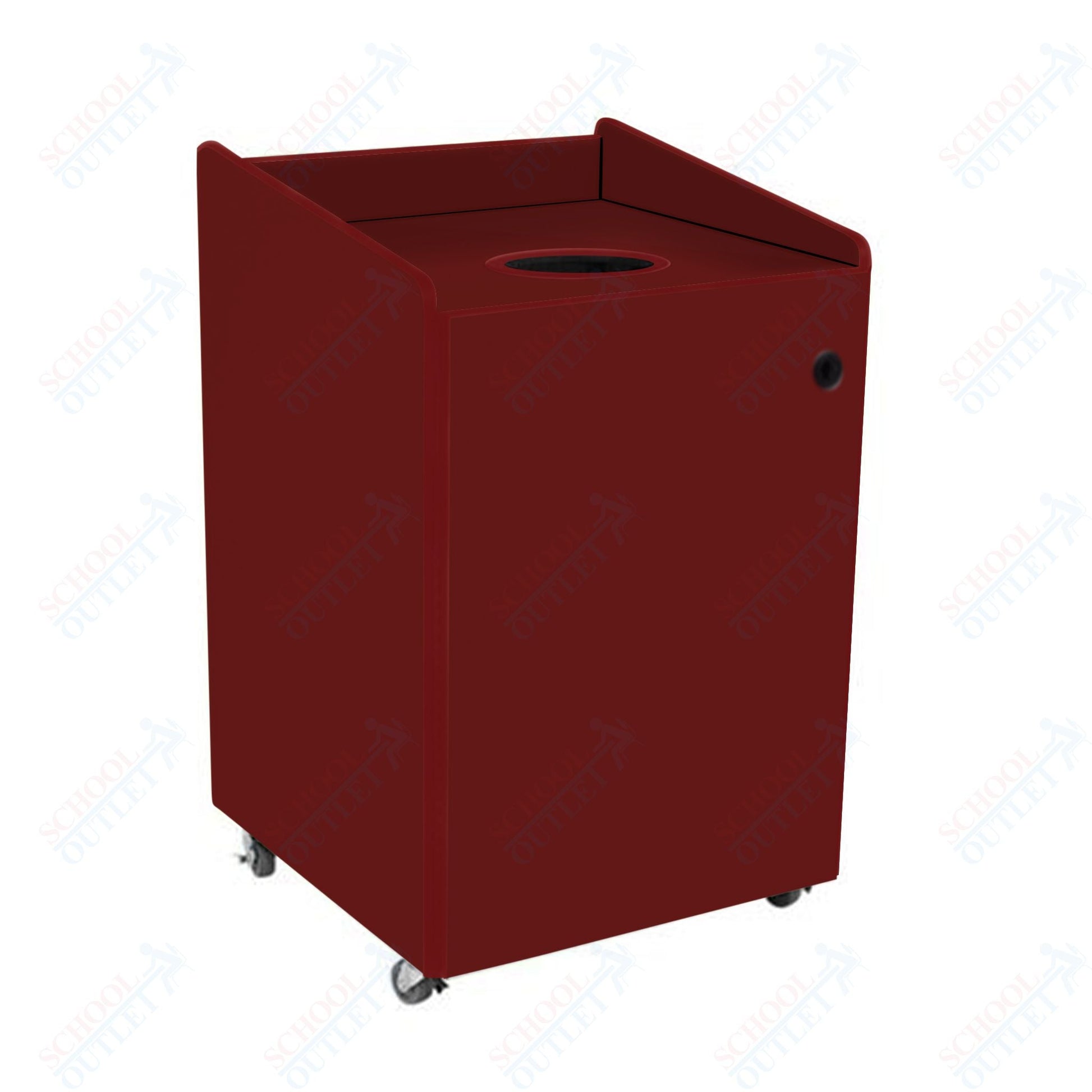AmTab Heavy - Duty Recycling Receptacle - Applicable for 44 Gallon Cans and Drums - 33"W x 32"L x 46"H (AMT - HDRR44) - SchoolOutlet
