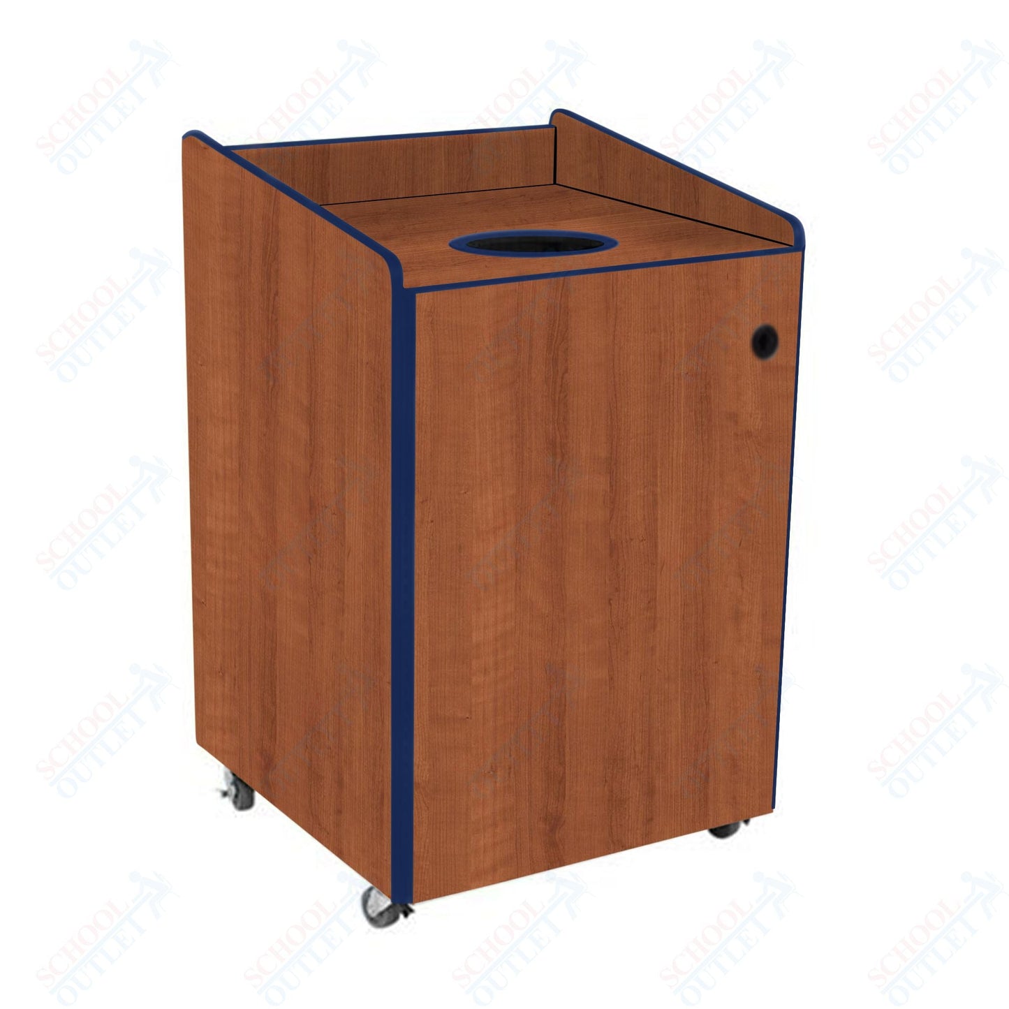AmTab Heavy - Duty Recycling Receptacle - Applicable for 44 Gallon Cans and Drums - 33"W x 32"L x 46"H (AMT - HDRR44) - SchoolOutlet