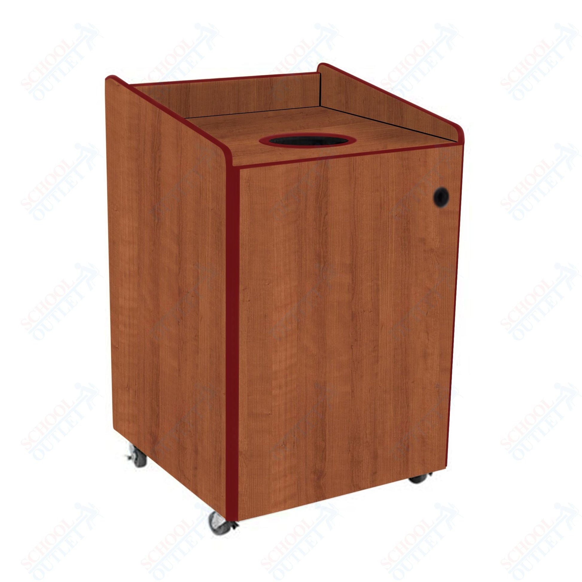 AmTab Heavy - Duty Recycling Receptacle - Applicable for 44 Gallon Cans and Drums - 33"W x 32"L x 46"H (AMT - HDRR44) - SchoolOutlet
