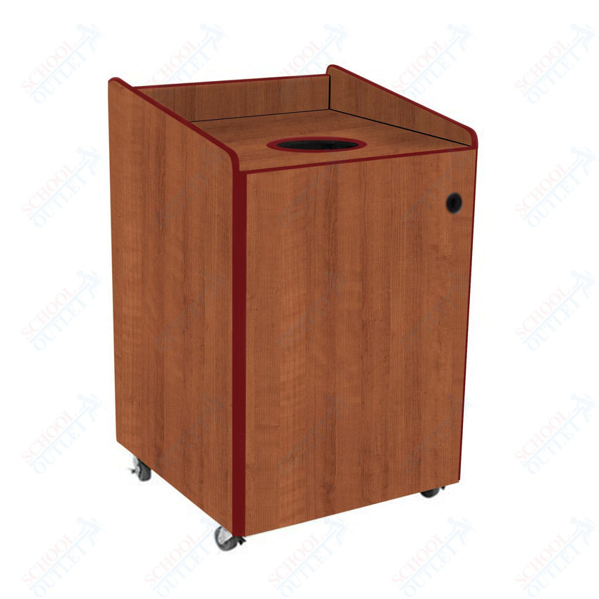 AmTab Heavy - Duty Recycling Receptacle - Applicable for 44 Gallon Cans and Drums - 33"W x 32"L x 46"H (AMT - HDRR44) - SchoolOutlet