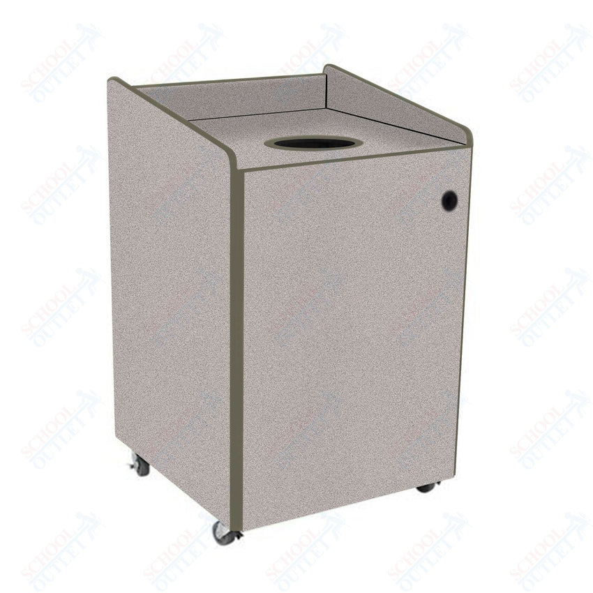 AmTab Heavy - Duty Recycling Receptacle - Applicable for 44 Gallon Cans and Drums - 33"W x 32"L x 46"H (AMT - HDRR44) - SchoolOutlet