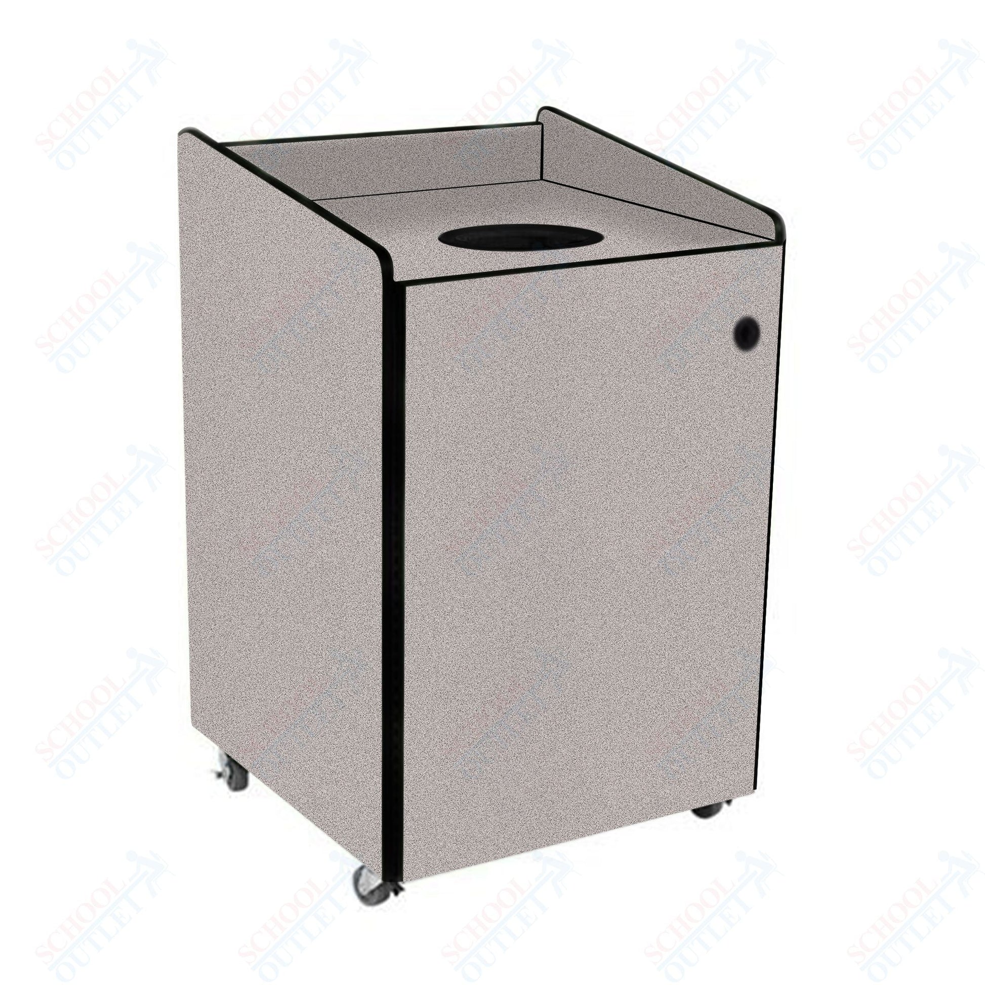 AmTab Heavy - Duty Recycling Receptacle - Applicable for 44 Gallon Cans and Drums - 33"W x 32"L x 46"H (AMT - HDRR44) - SchoolOutlet