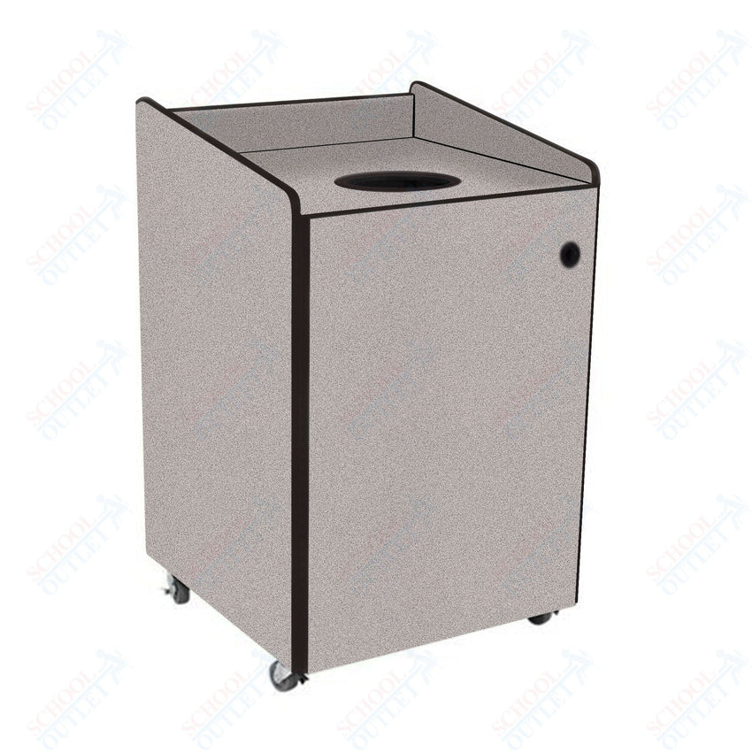 AmTab Heavy - Duty Recycling Receptacle - Applicable for 44 Gallon Cans and Drums - 33"W x 32"L x 46"H (AMT - HDRR44) - SchoolOutlet