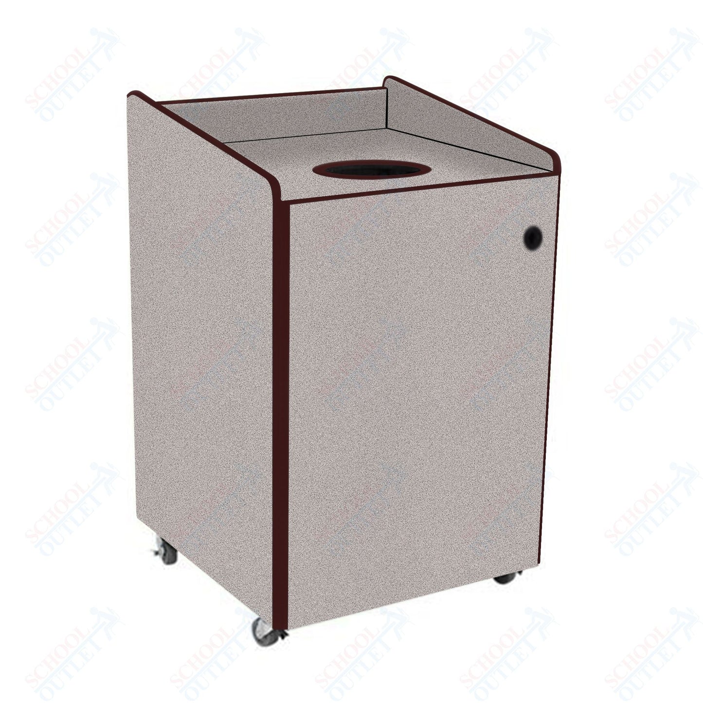 AmTab Heavy - Duty Recycling Receptacle - Applicable for 44 Gallon Cans and Drums - 33"W x 32"L x 46"H (AMT - HDRR44) - SchoolOutlet