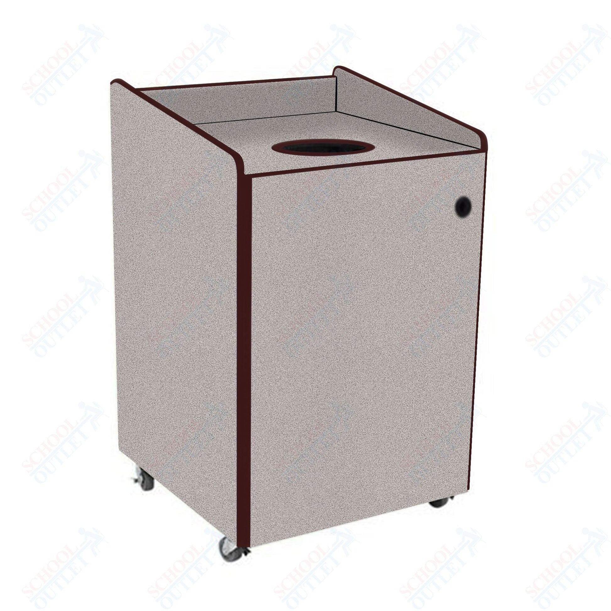 AmTab Heavy - Duty Recycling Receptacle - Applicable for 44 Gallon Cans and Drums - 33"W x 32"L x 46"H (AMT - HDRR44) - SchoolOutlet