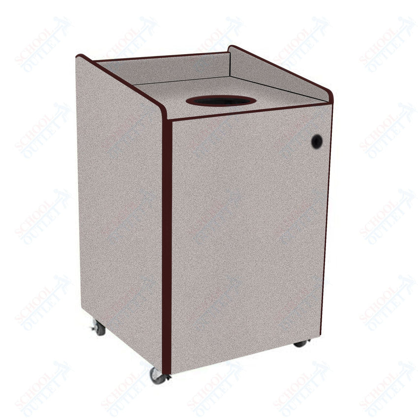 AmTab Heavy - Duty Recycling Receptacle - Applicable for 44 Gallon Cans and Drums - 33"W x 32"L x 46"H (AMT - HDRR44) - SchoolOutlet