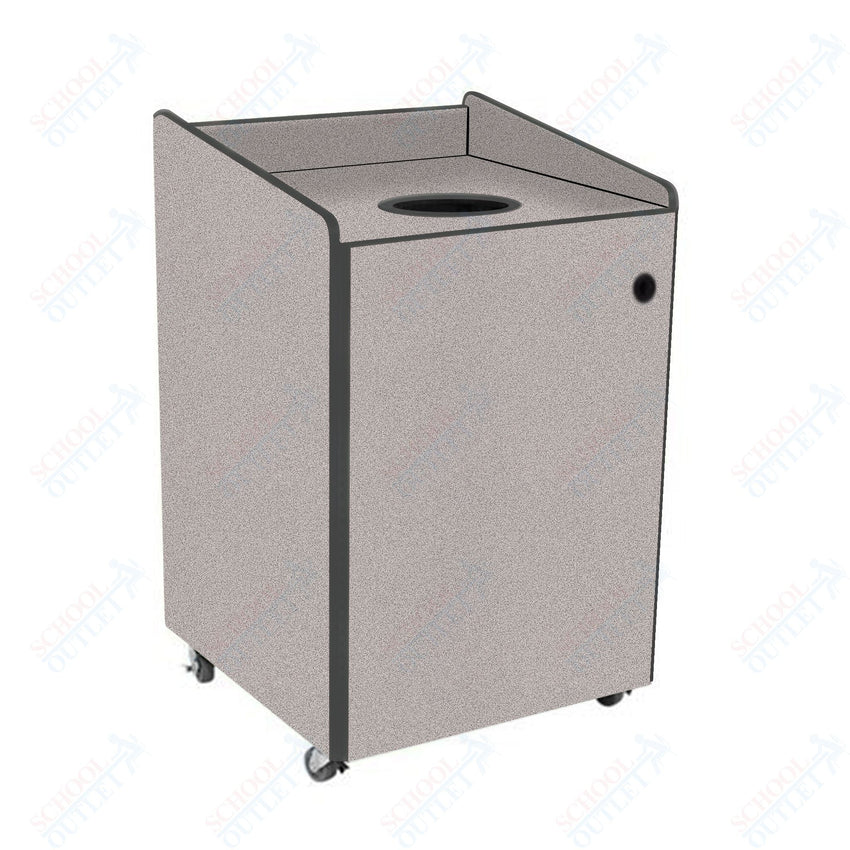 AmTab Heavy - Duty Recycling Receptacle - Applicable for 44 Gallon Cans and Drums - 33"W x 32"L x 46"H (AMT - HDRR44) - SchoolOutlet