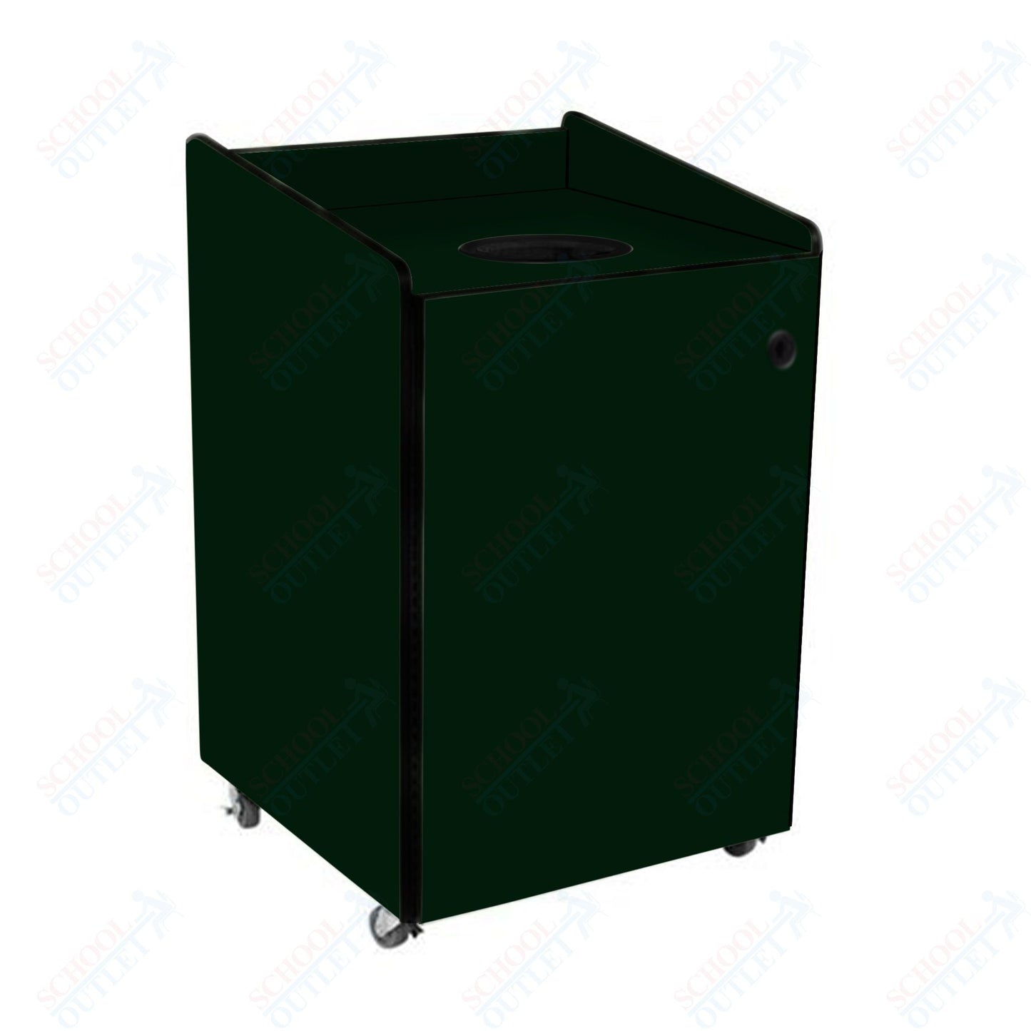 AmTab Heavy - Duty Recycling Receptacle - Applicable for 44 Gallon Cans and Drums - 33"W x 32"L x 46"H (AMT - HDRR44) - SchoolOutlet