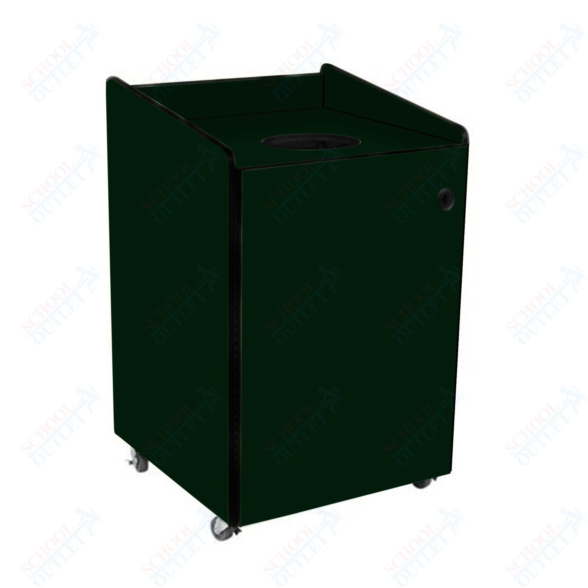 AmTab Heavy - Duty Recycling Receptacle - Applicable for 44 Gallon Cans and Drums - 33"W x 32"L x 46"H (AMT - HDRR44) - SchoolOutlet