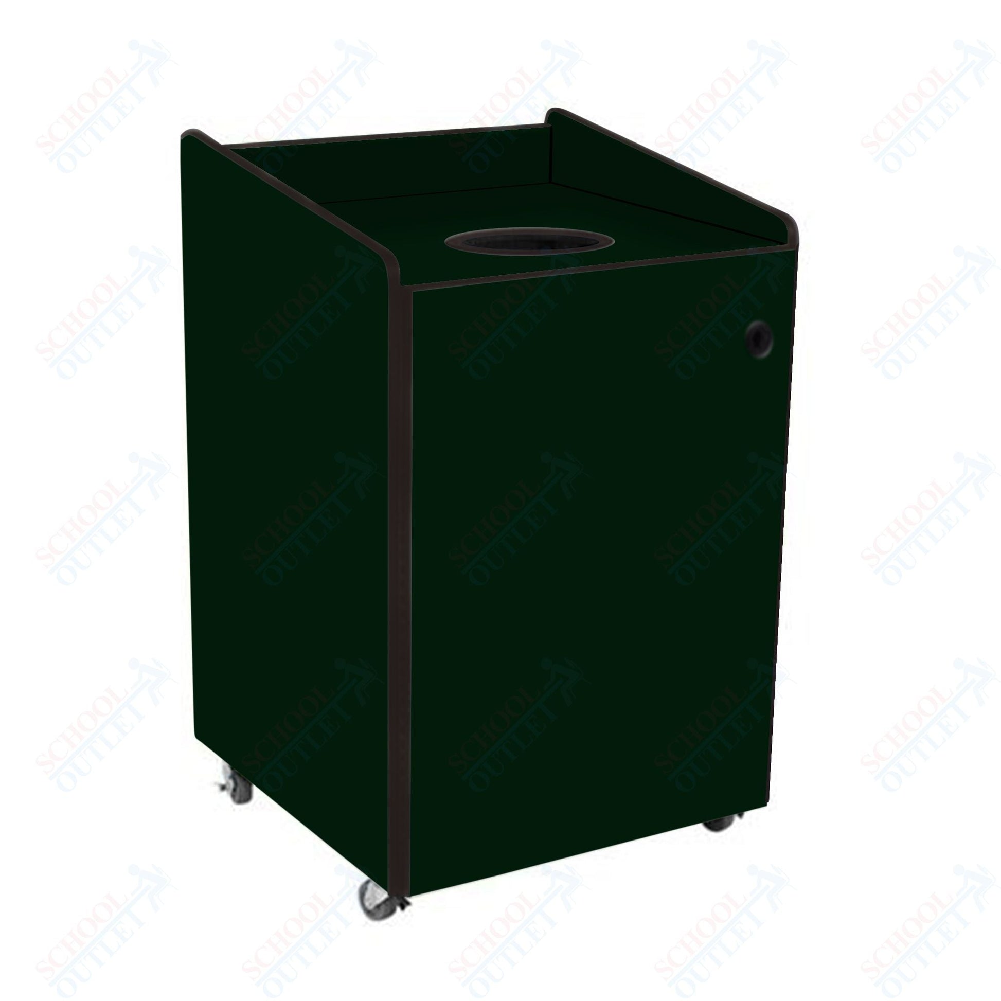 AmTab Heavy - Duty Recycling Receptacle - Applicable for 44 Gallon Cans and Drums - 33"W x 32"L x 46"H (AMT - HDRR44) - SchoolOutlet