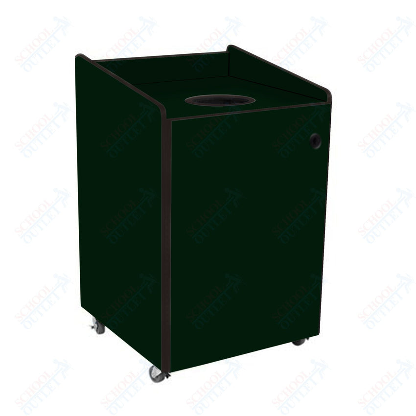 AmTab Heavy - Duty Recycling Receptacle - Applicable for 44 Gallon Cans and Drums - 33"W x 32"L x 46"H (AMT - HDRR44) - SchoolOutlet