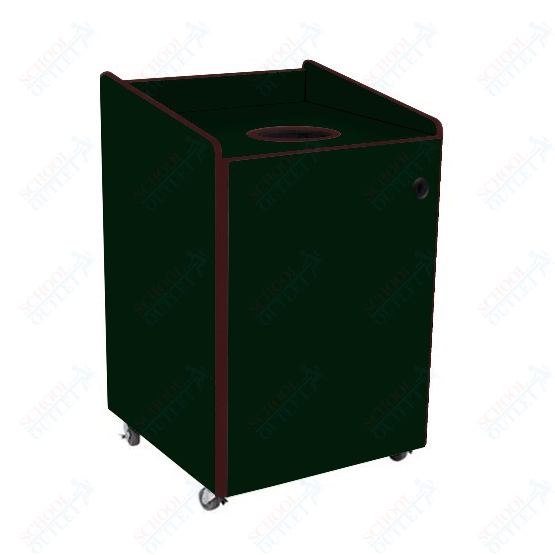 AmTab Heavy - Duty Recycling Receptacle - Applicable for 44 Gallon Cans and Drums - 33"W x 32"L x 46"H (AMT - HDRR44) - SchoolOutlet