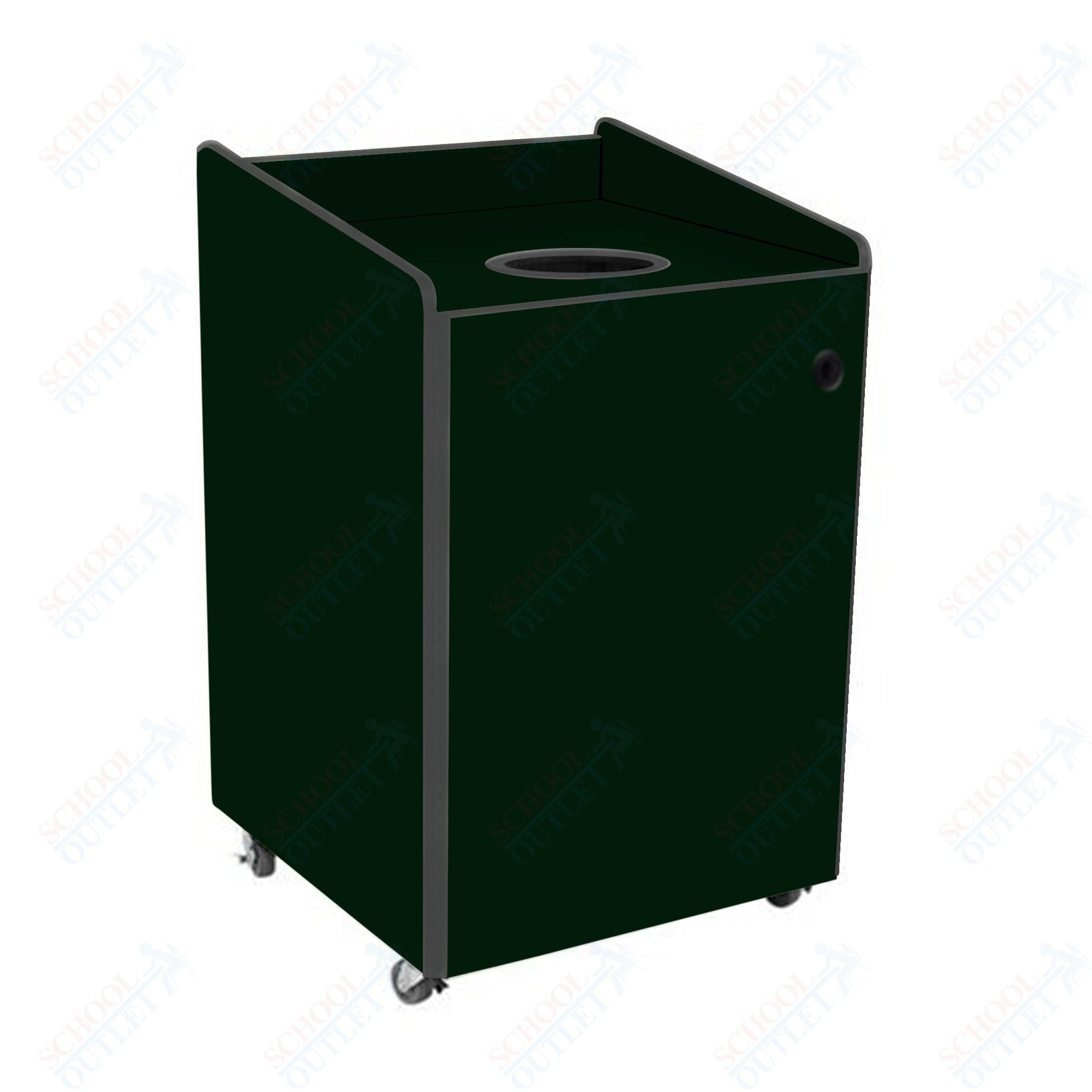 AmTab Heavy - Duty Recycling Receptacle - Applicable for 44 Gallon Cans and Drums - 33"W x 32"L x 46"H (AMT - HDRR44) - SchoolOutlet