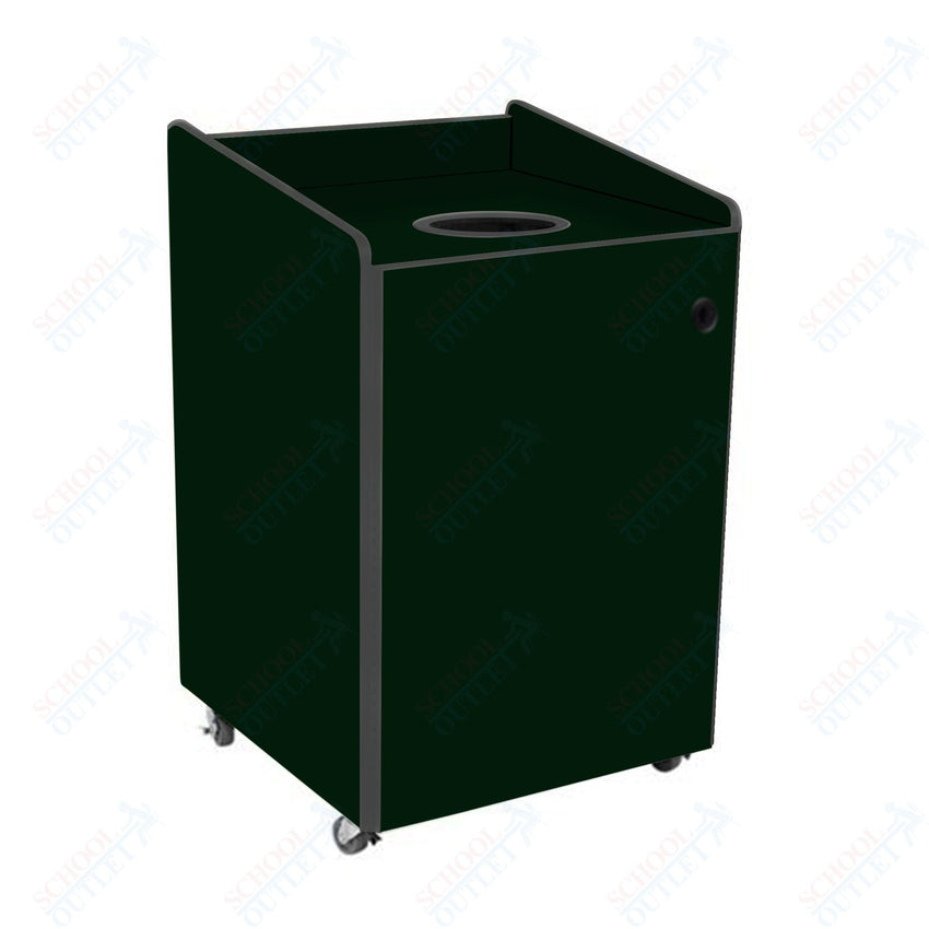 AmTab Heavy - Duty Recycling Receptacle - Applicable for 44 Gallon Cans and Drums - 33"W x 32"L x 46"H (AMT - HDRR44) - SchoolOutlet