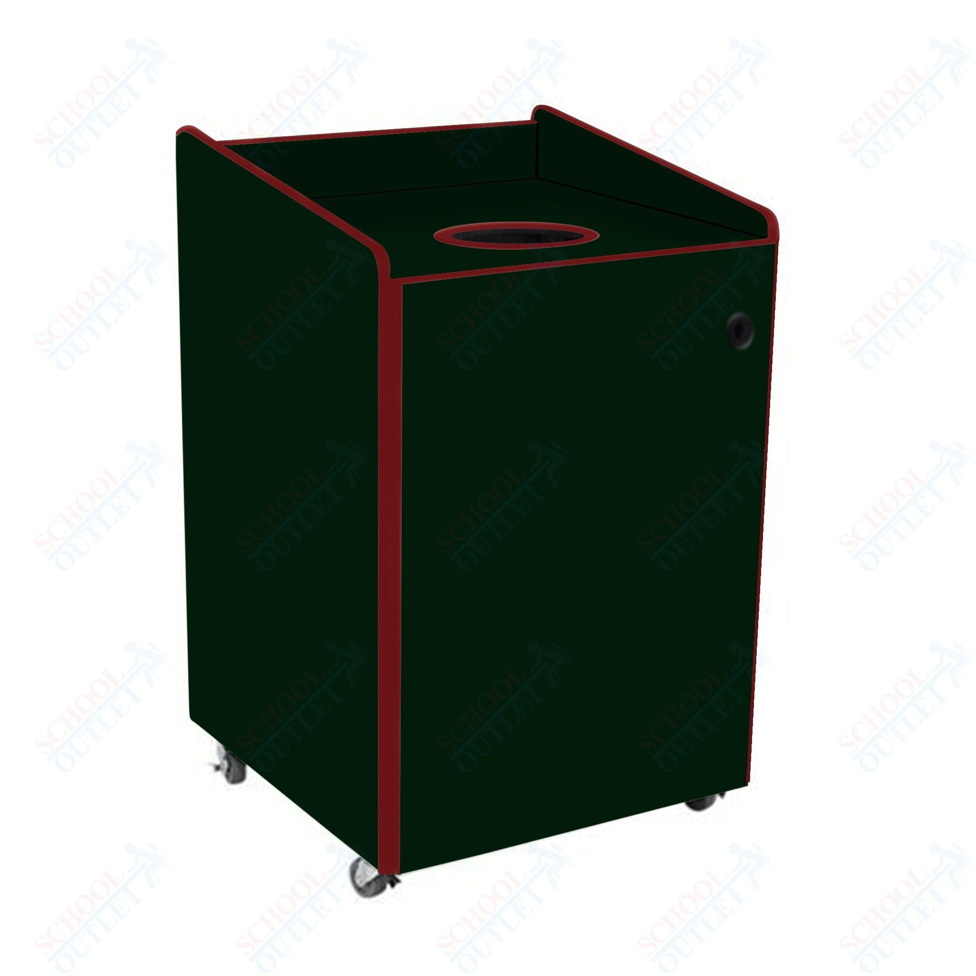 AmTab Heavy - Duty Recycling Receptacle - Applicable for 44 Gallon Cans and Drums - 33"W x 32"L x 46"H (AMT - HDRR44) - SchoolOutlet