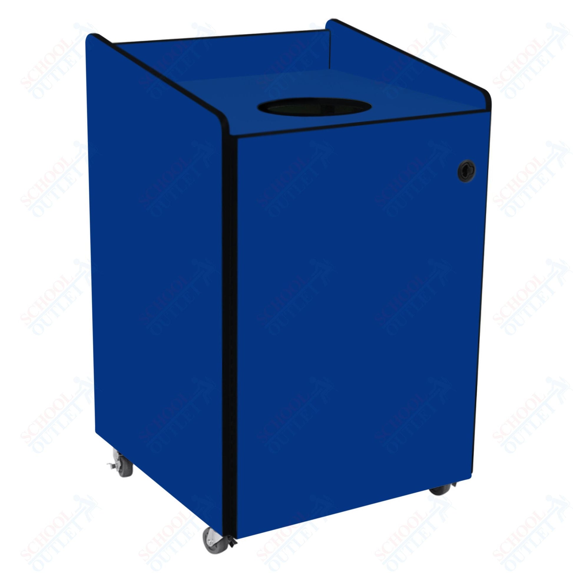AmTab Heavy - Duty Recycling Receptacle - Applicable for 55 Gallon Cans and Drums - 33"W x 32"L x 50"H (AMT - HDRR55) - SchoolOutlet