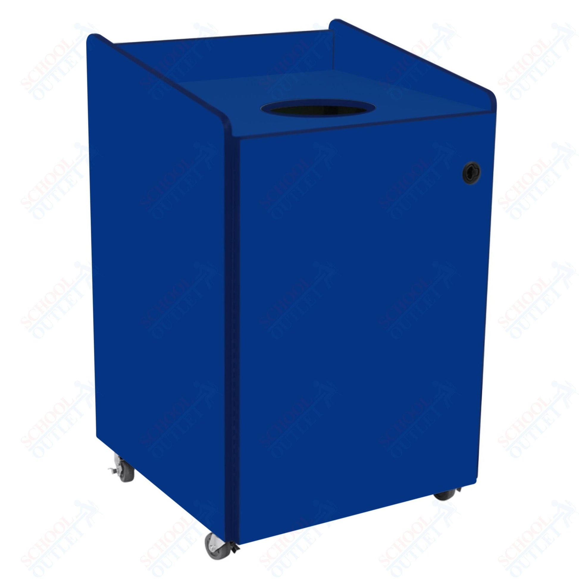AmTab Heavy - Duty Recycling Receptacle - Applicable for 55 Gallon Cans and Drums - 33"W x 32"L x 50"H (AMT - HDRR55) - SchoolOutlet