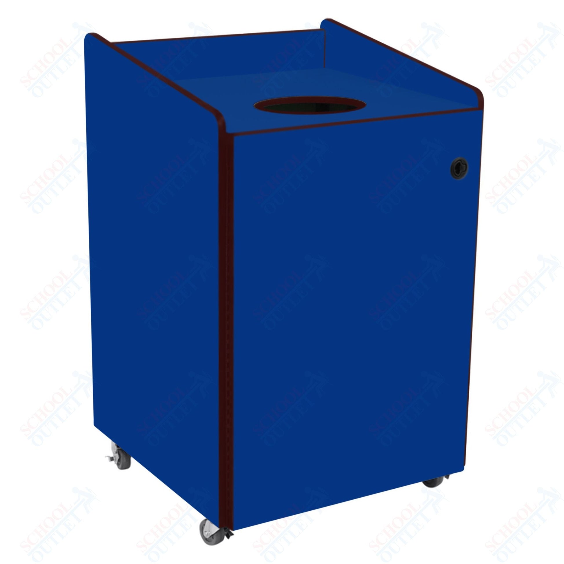 AmTab Heavy - Duty Recycling Receptacle - Applicable for 55 Gallon Cans and Drums - 33"W x 32"L x 50"H (AMT - HDRR55) - SchoolOutlet