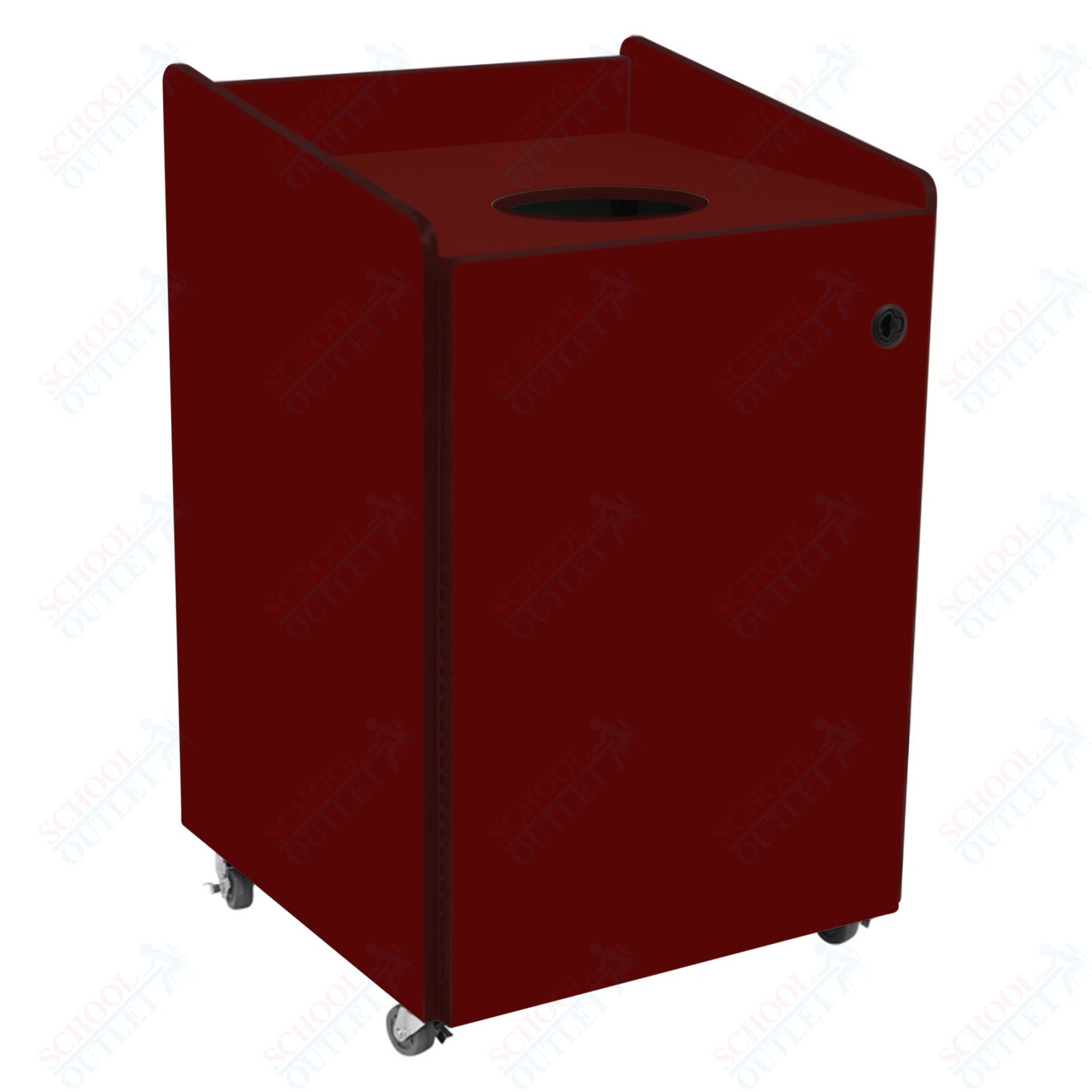 AmTab Heavy - Duty Recycling Receptacle - Applicable for 55 Gallon Cans and Drums - 33"W x 32"L x 50"H (AMT - HDRR55) - SchoolOutlet