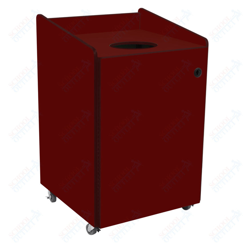 AmTab Heavy - Duty Recycling Receptacle - Applicable for 55 Gallon Cans and Drums - 33"W x 32"L x 50"H (AMT - HDRR55) - SchoolOutlet