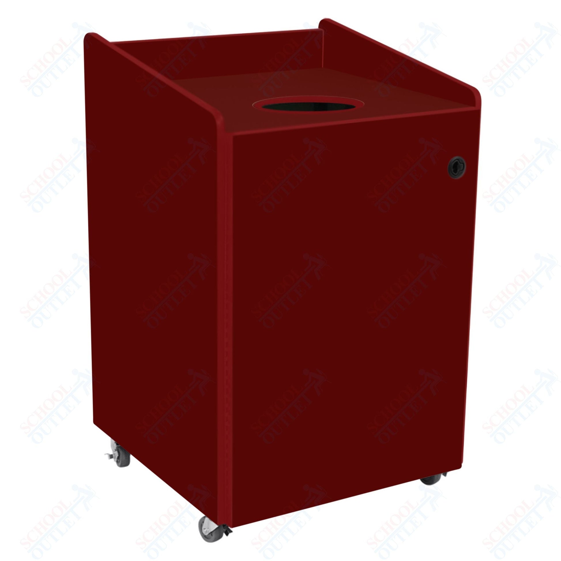 AmTab Heavy - Duty Recycling Receptacle - Applicable for 55 Gallon Cans and Drums - 33"W x 32"L x 50"H (AMT - HDRR55) - SchoolOutlet