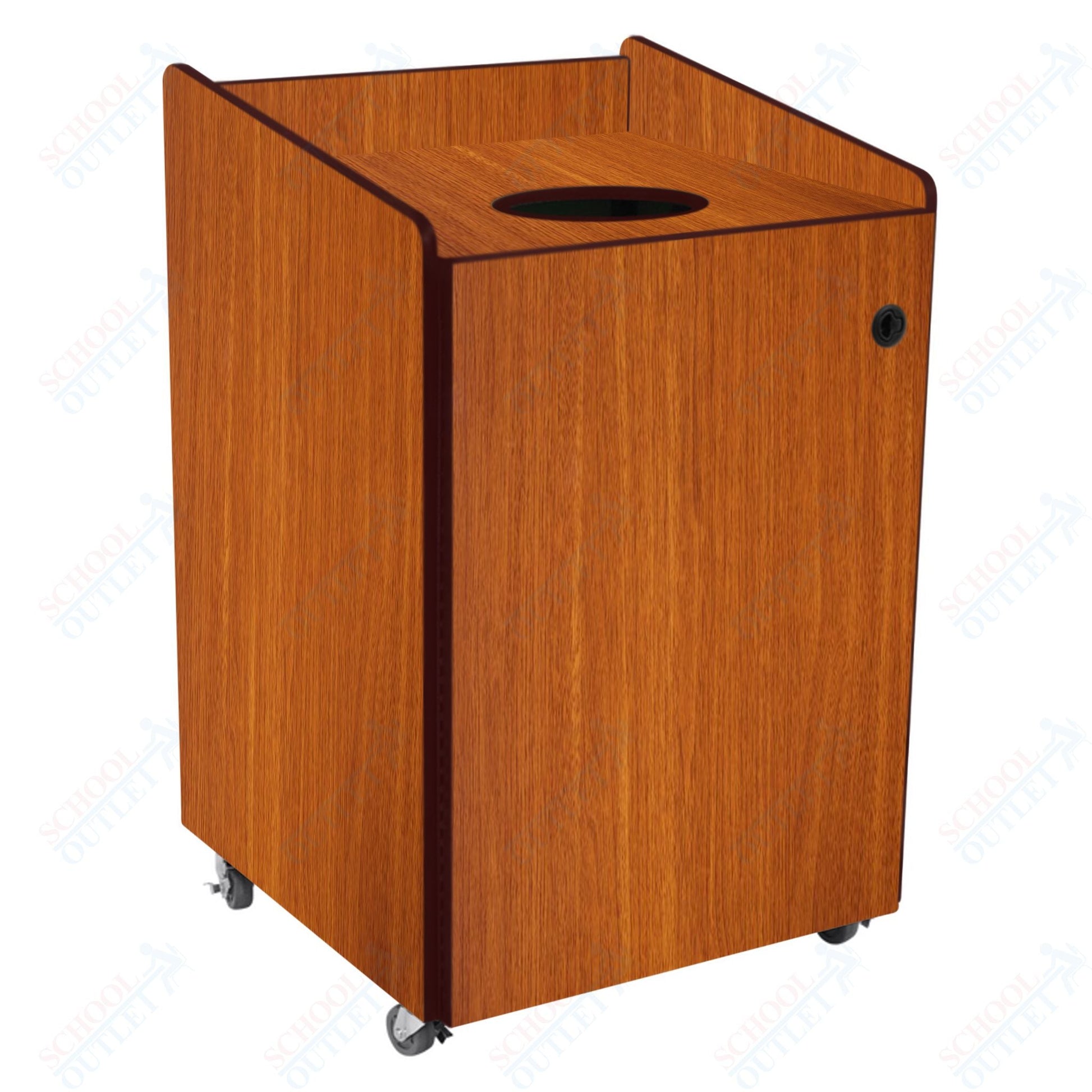 AmTab Heavy - Duty Recycling Receptacle - Applicable for 55 Gallon Cans and Drums - 33"W x 32"L x 50"H (AMT - HDRR55) - SchoolOutlet