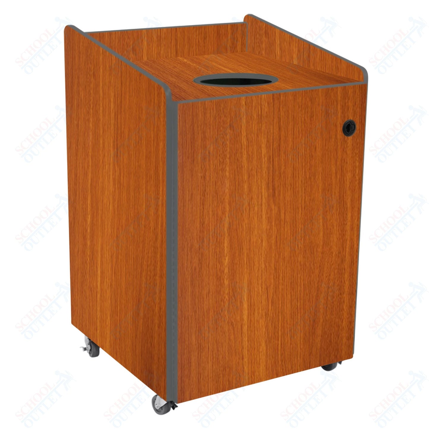 AmTab Heavy - Duty Recycling Receptacle - Applicable for 55 Gallon Cans and Drums - 33"W x 32"L x 50"H (AMT - HDRR55) - SchoolOutlet