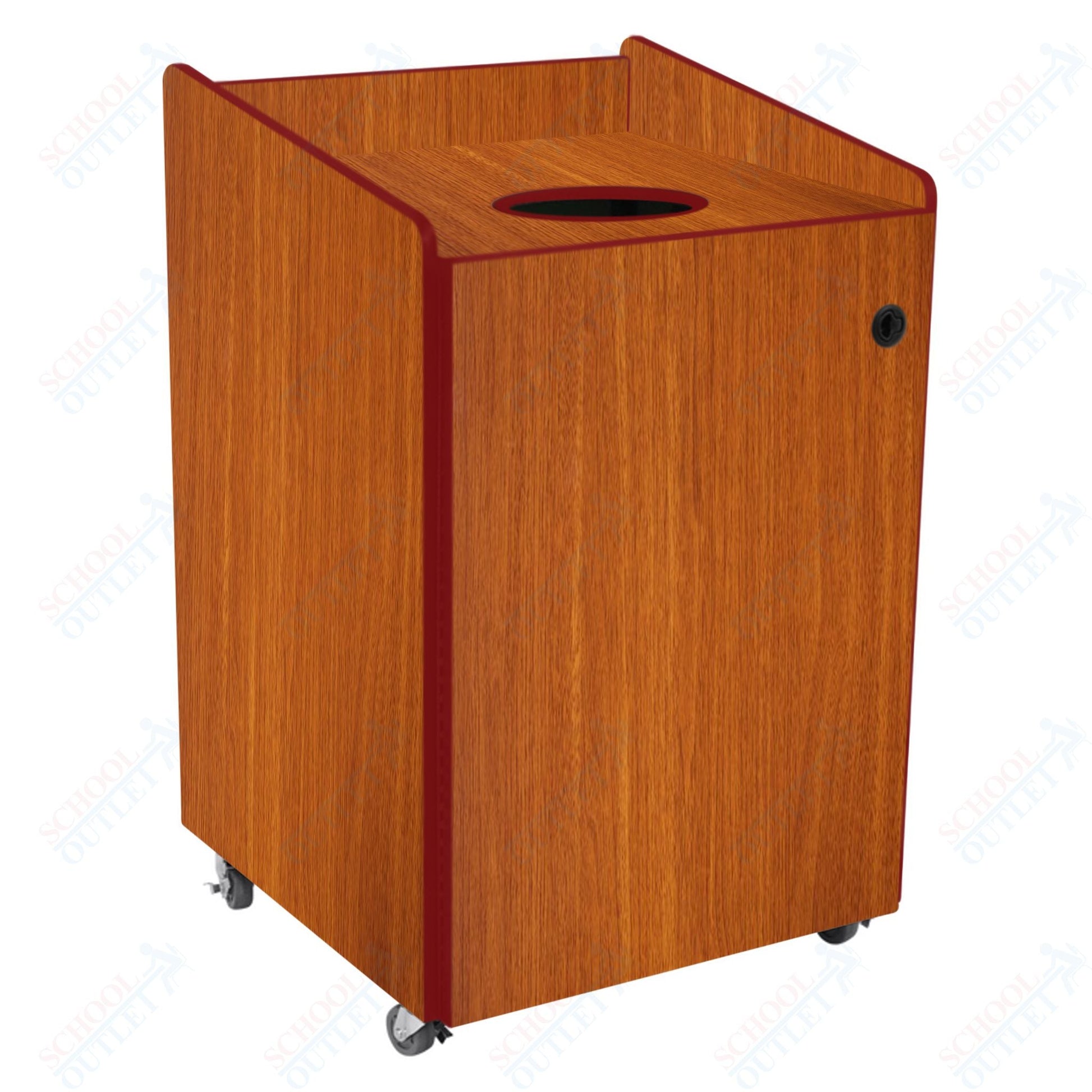 AmTab Heavy - Duty Recycling Receptacle - Applicable for 55 Gallon Cans and Drums - 33"W x 32"L x 50"H (AMT - HDRR55) - SchoolOutlet