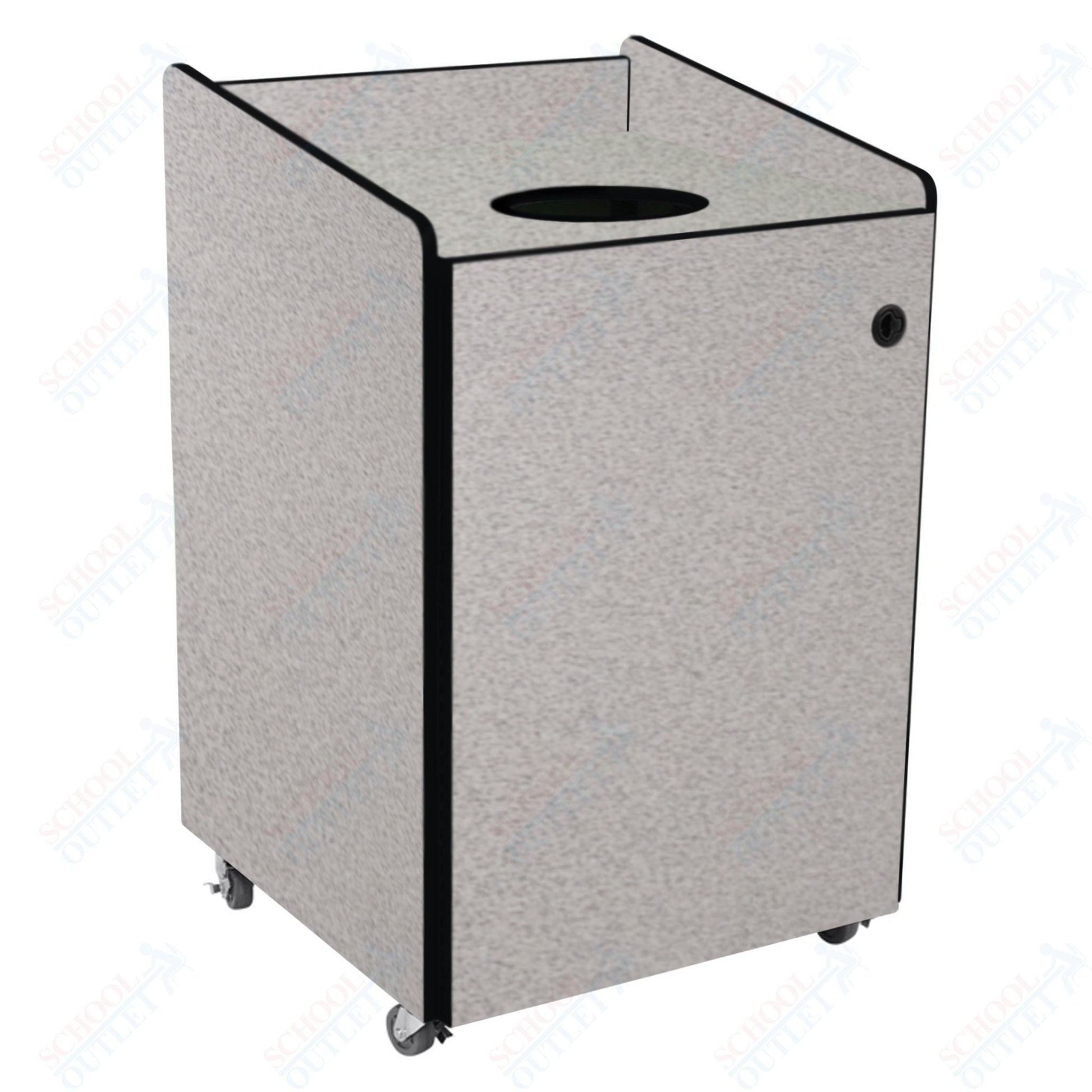 AmTab Heavy - Duty Recycling Receptacle - Applicable for 55 Gallon Cans and Drums - 33"W x 32"L x 50"H (AMT - HDRR55) - SchoolOutlet