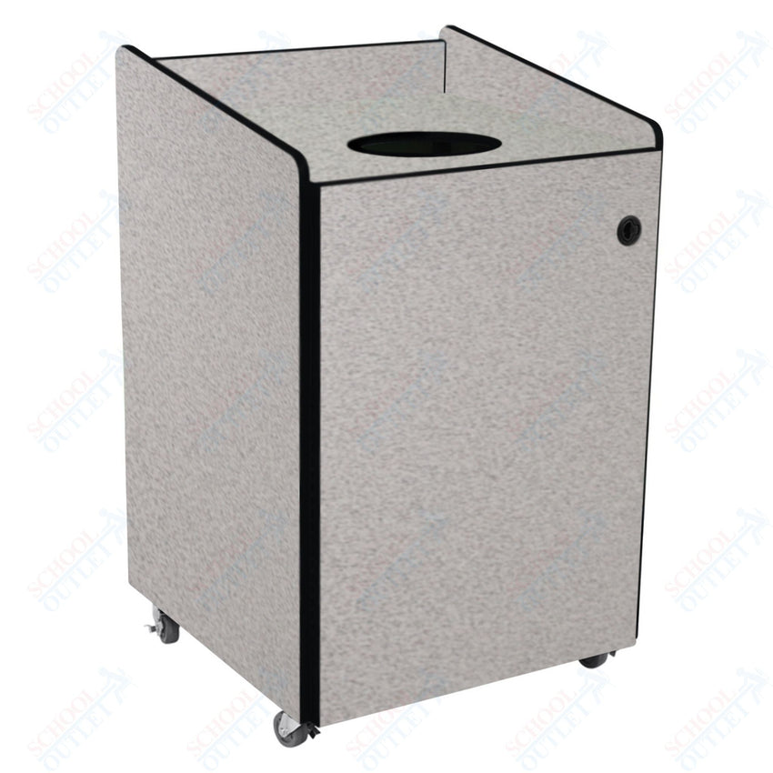 AmTab Heavy - Duty Recycling Receptacle - Applicable for 55 Gallon Cans and Drums - 33"W x 32"L x 50"H (AMT - HDRR55) - SchoolOutlet