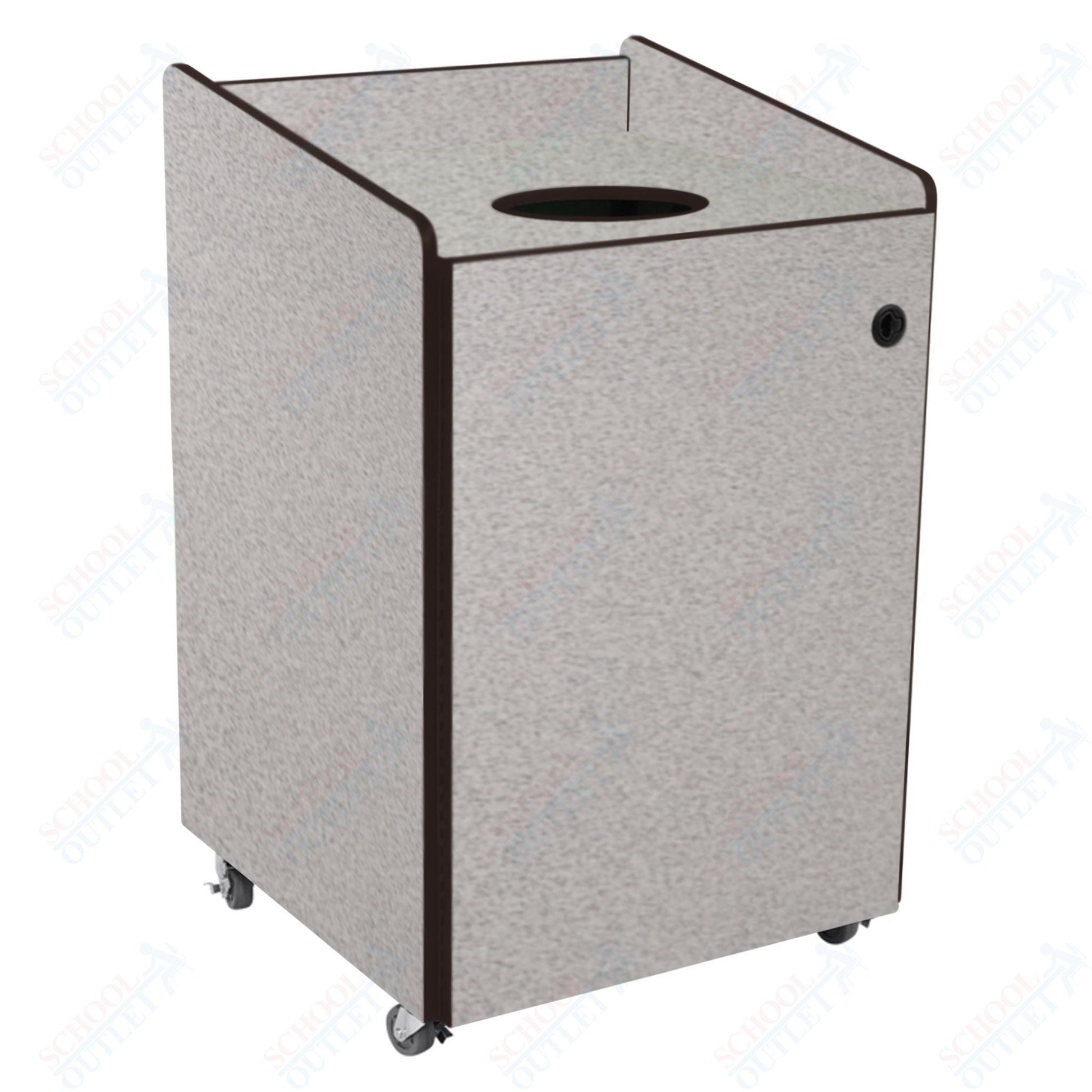 AmTab Heavy - Duty Recycling Receptacle - Applicable for 55 Gallon Cans and Drums - 33"W x 32"L x 50"H (AMT - HDRR55) - SchoolOutlet