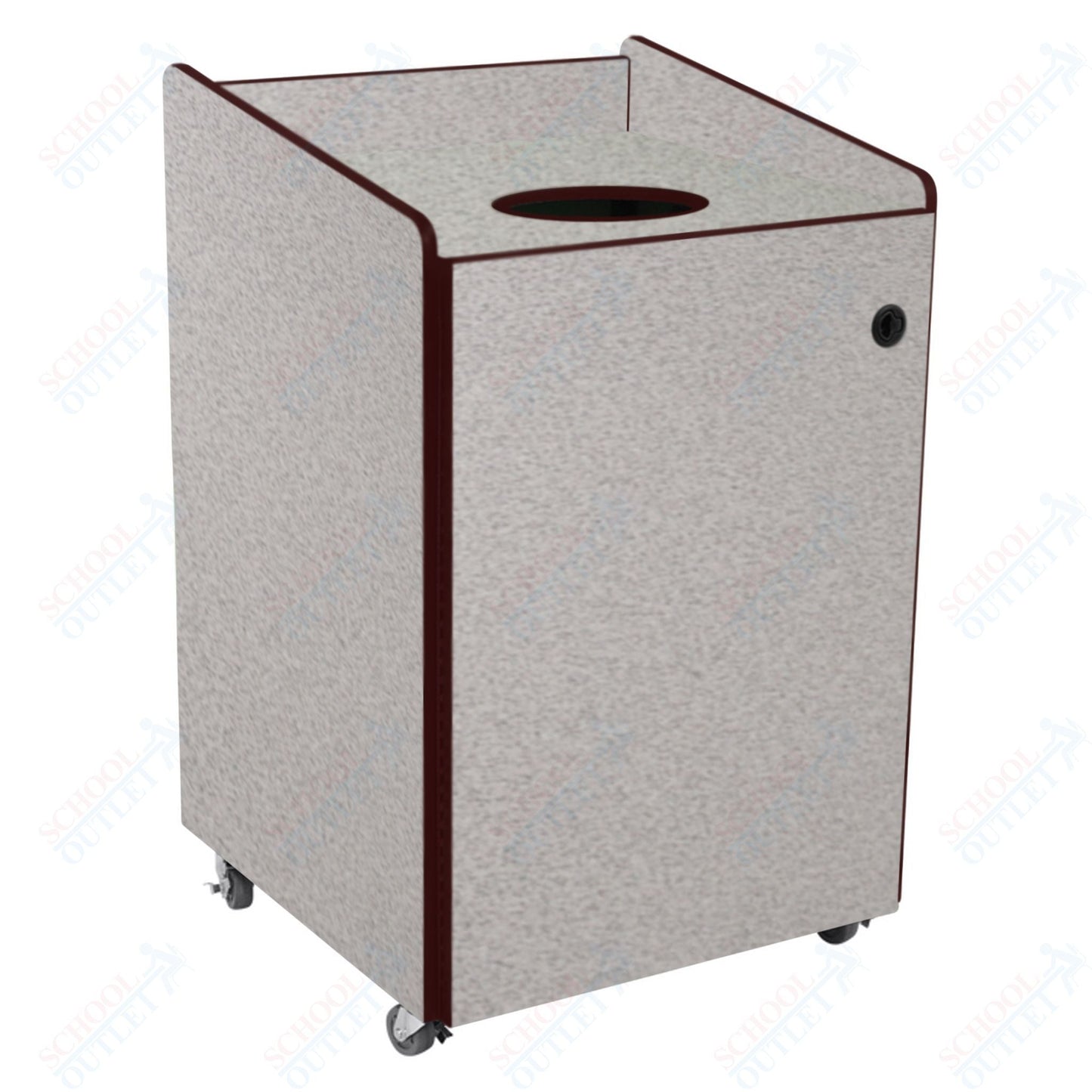 AmTab Heavy - Duty Recycling Receptacle - Applicable for 55 Gallon Cans and Drums - 33"W x 32"L x 50"H (AMT - HDRR55) - SchoolOutlet