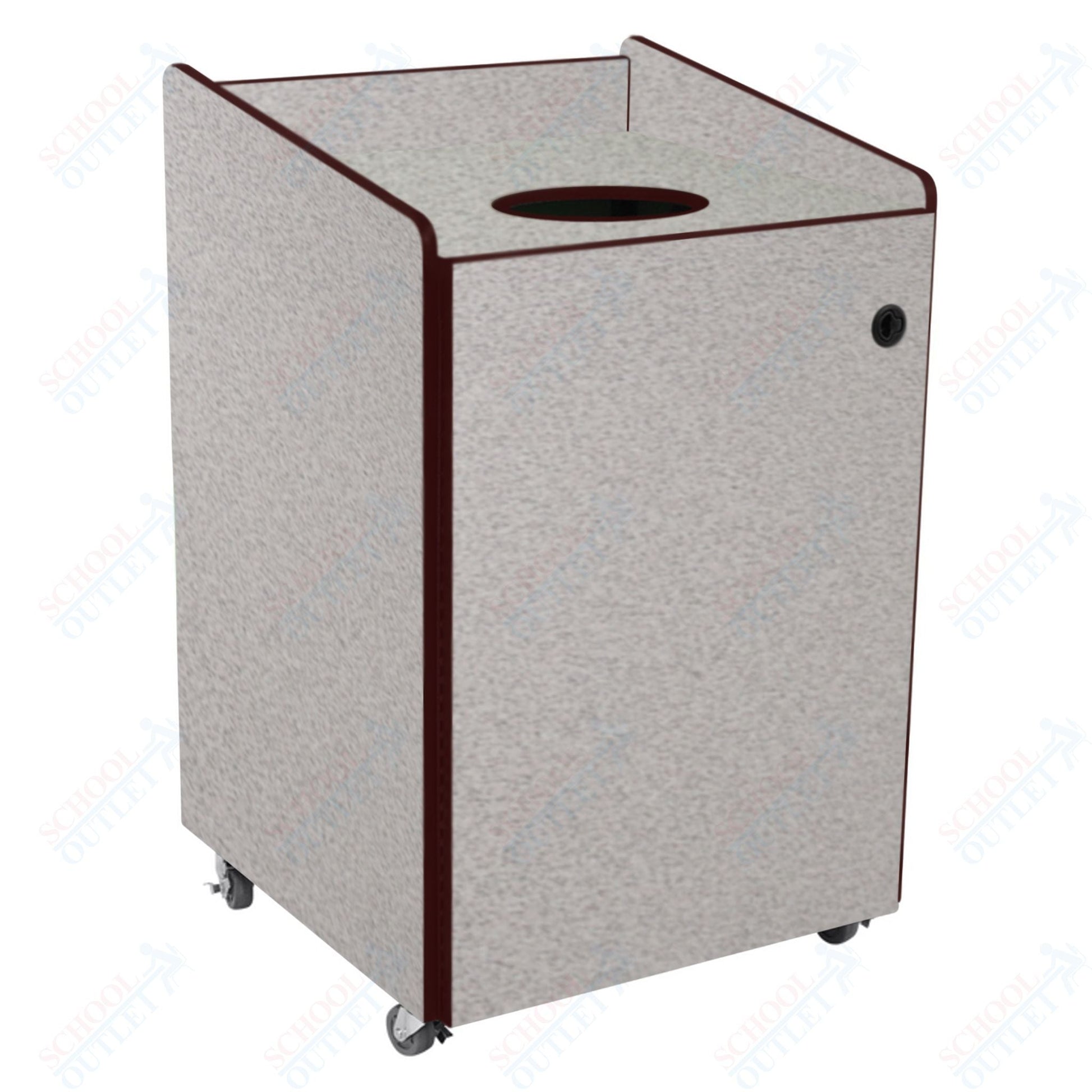 AmTab Heavy - Duty Recycling Receptacle - Applicable for 55 Gallon Cans and Drums - 33"W x 32"L x 50"H (AMT - HDRR55) - SchoolOutlet