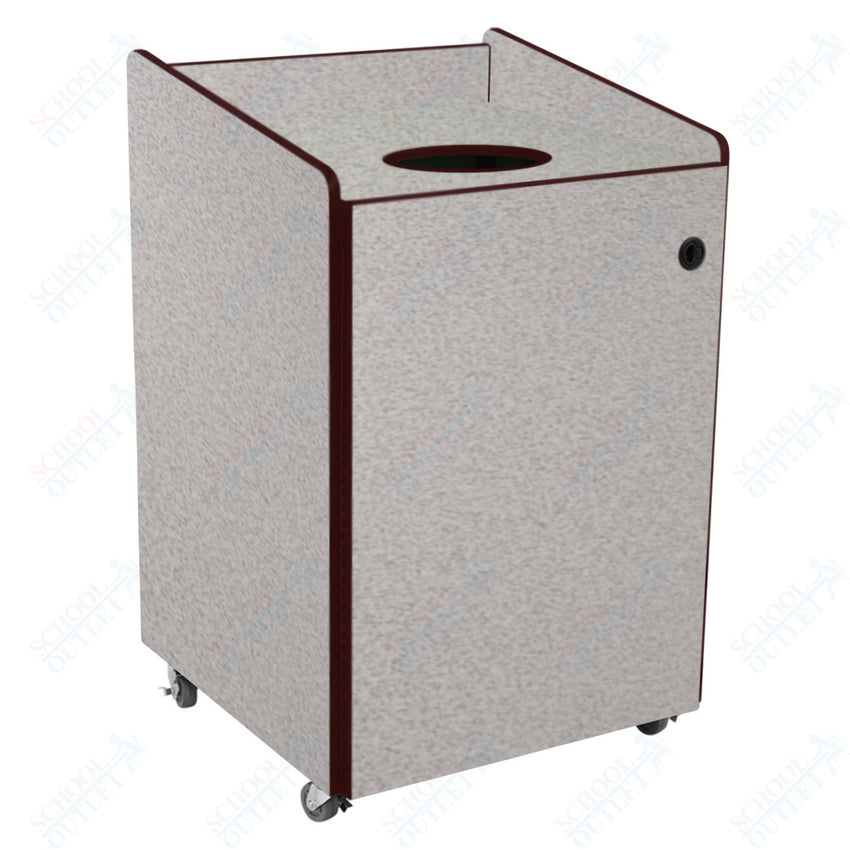 AmTab Heavy - Duty Recycling Receptacle - Applicable for 55 Gallon Cans and Drums - 33"W x 32"L x 50"H (AMT - HDRR55) - SchoolOutlet