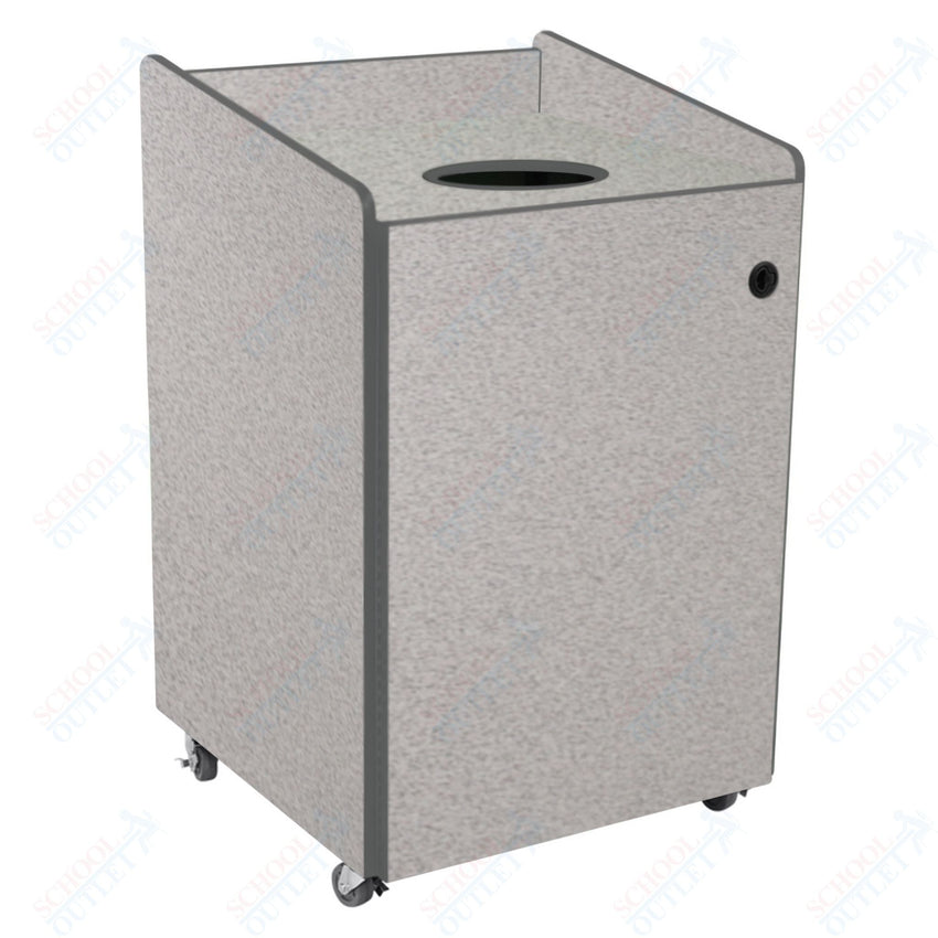 AmTab Heavy - Duty Recycling Receptacle - Applicable for 55 Gallon Cans and Drums - 33"W x 32"L x 50"H (AMT - HDRR55) - SchoolOutlet