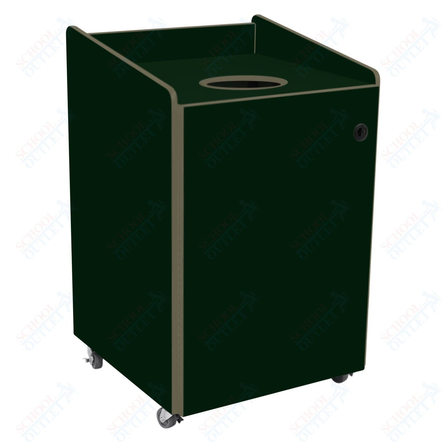 AmTab Heavy - Duty Recycling Receptacle - Applicable for 55 Gallon Cans and Drums - 33"W x 32"L x 50"H (AMT - HDRR55) - SchoolOutlet