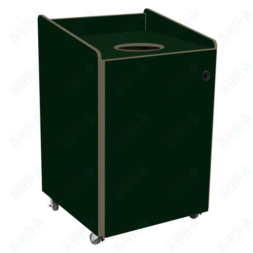 AmTab Heavy - Duty Recycling Receptacle - Applicable for 55 Gallon Cans and Drums - 33"W x 32"L x 50"H (AMT - HDRR55) - SchoolOutlet