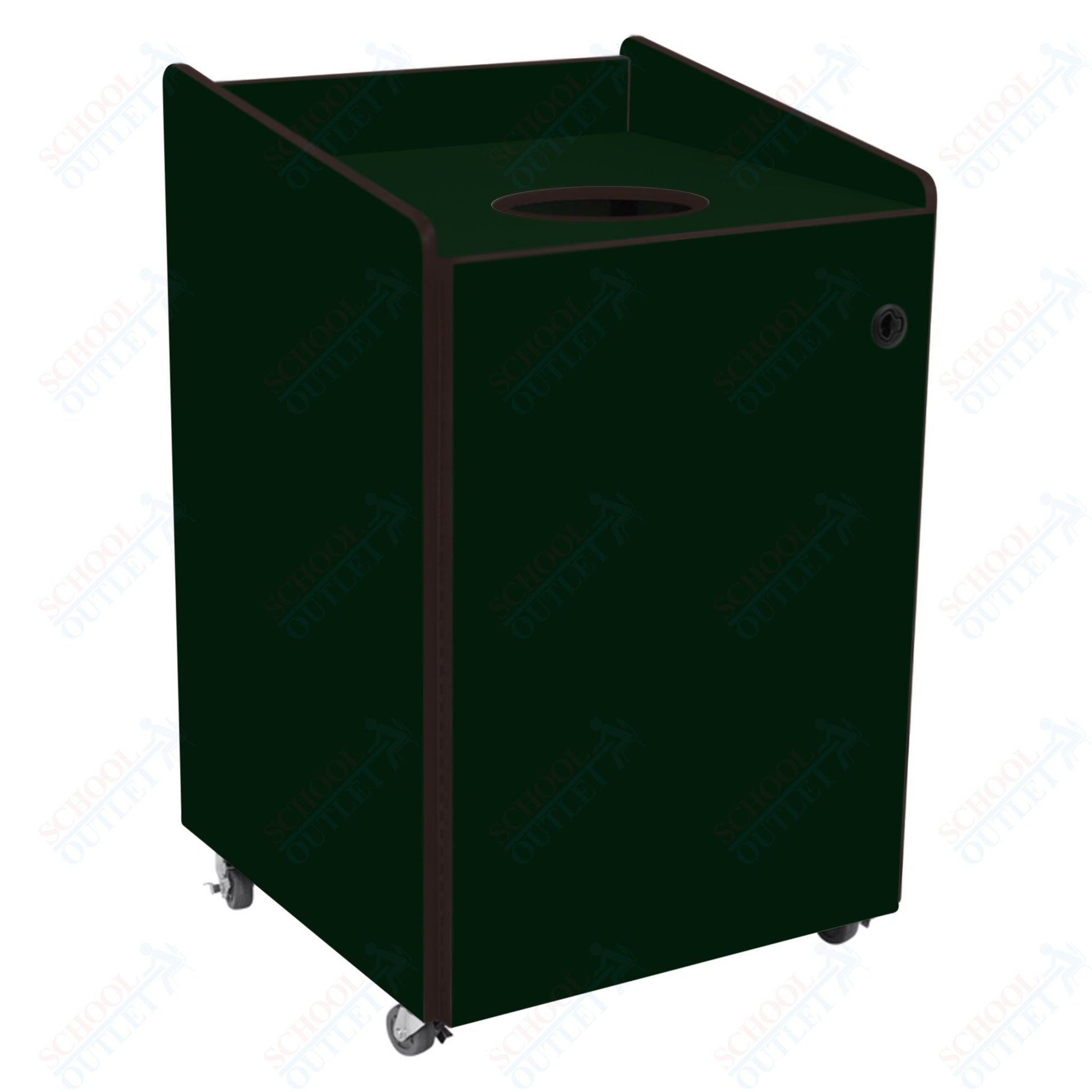 AmTab Heavy - Duty Recycling Receptacle - Applicable for 55 Gallon Cans and Drums - 33"W x 32"L x 50"H (AMT - HDRR55) - SchoolOutlet