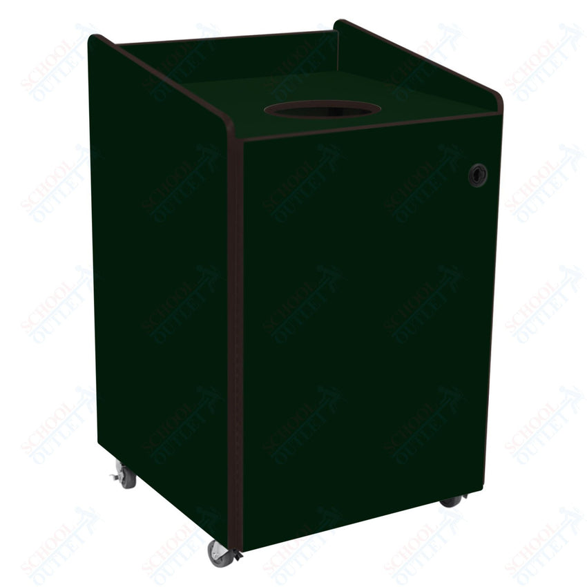 AmTab Heavy - Duty Recycling Receptacle - Applicable for 55 Gallon Cans and Drums - 33"W x 32"L x 50"H (AMT - HDRR55) - SchoolOutlet